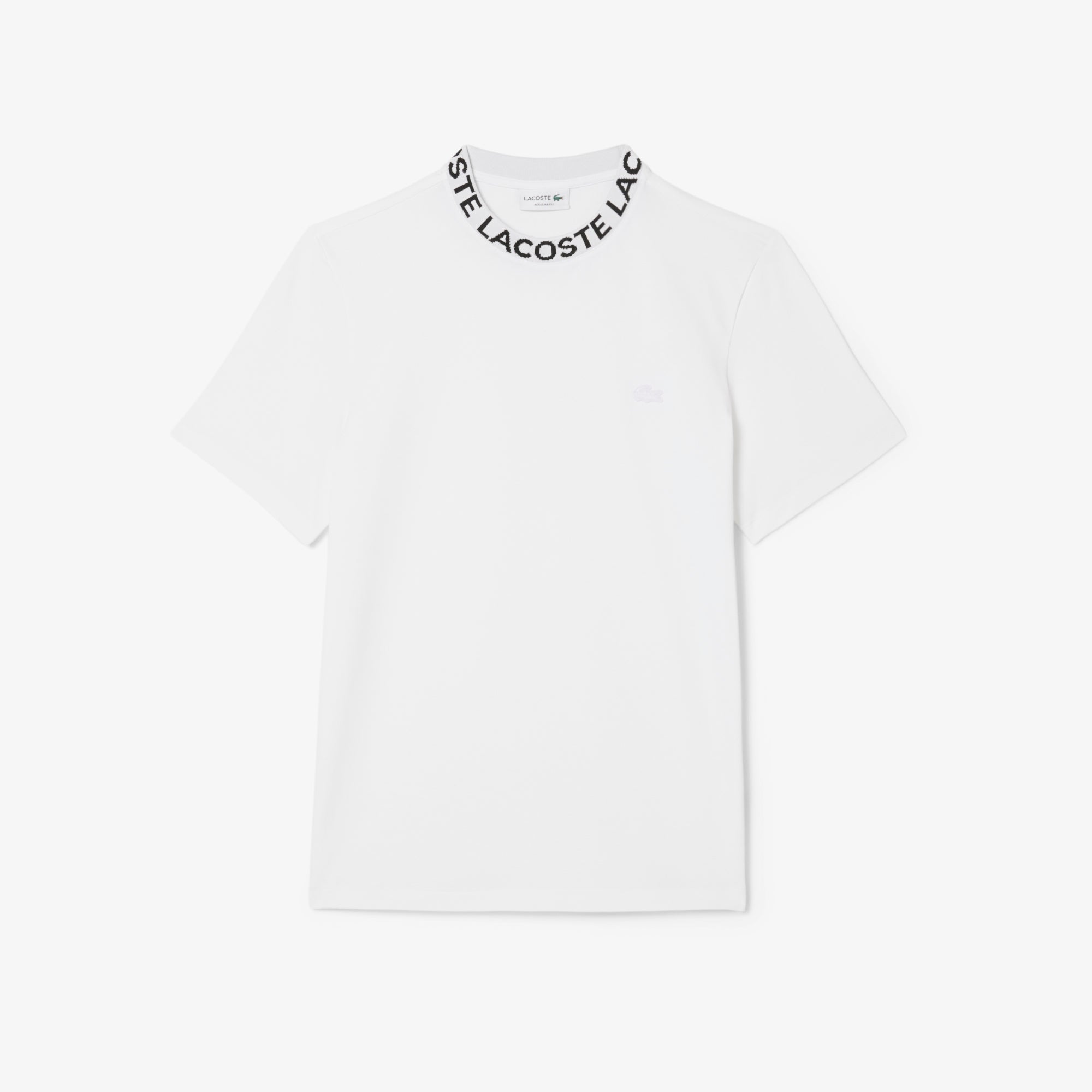 Men's Lacoste Branded Piqué T-Shirt White