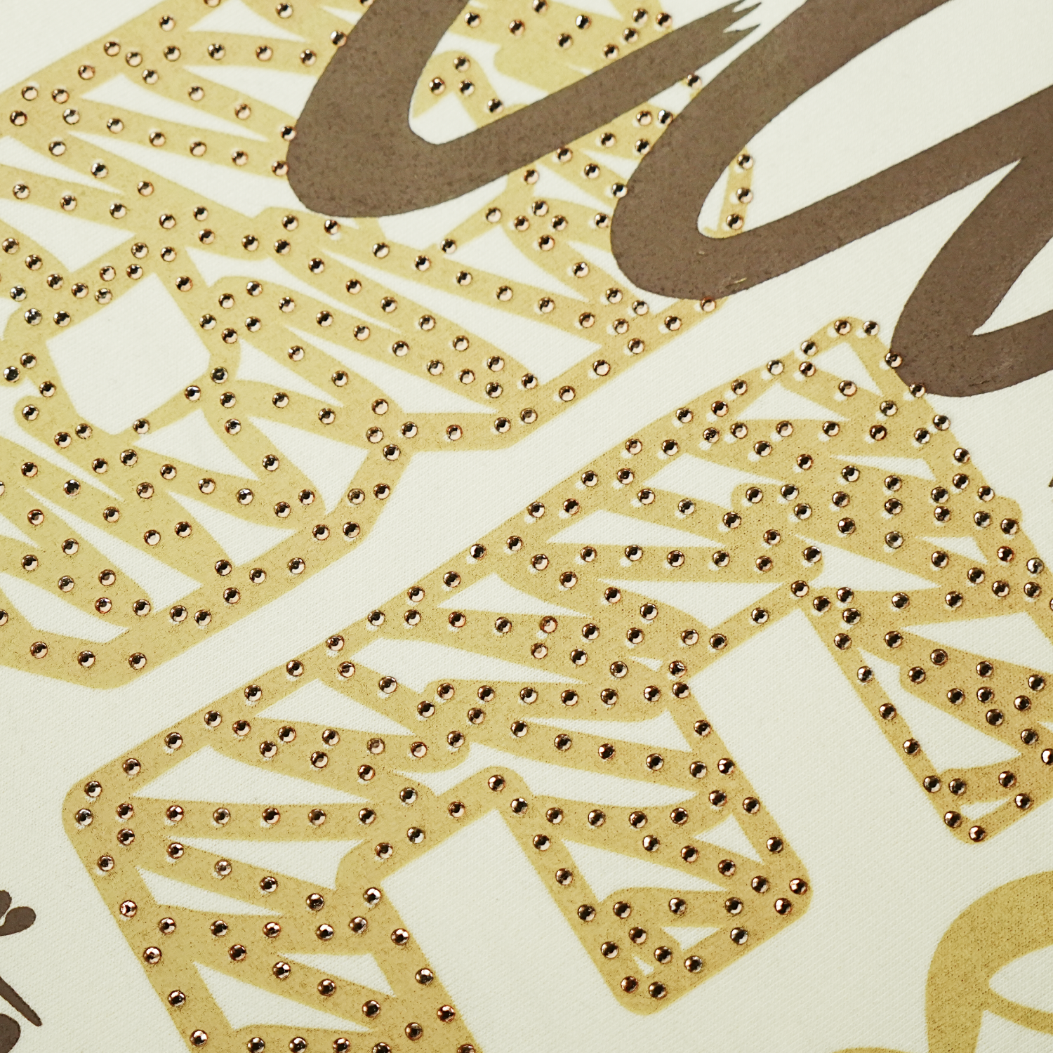 Unisex TWO MILL TWENTY Can't Be Silent Rhinestone Hoodie Cream