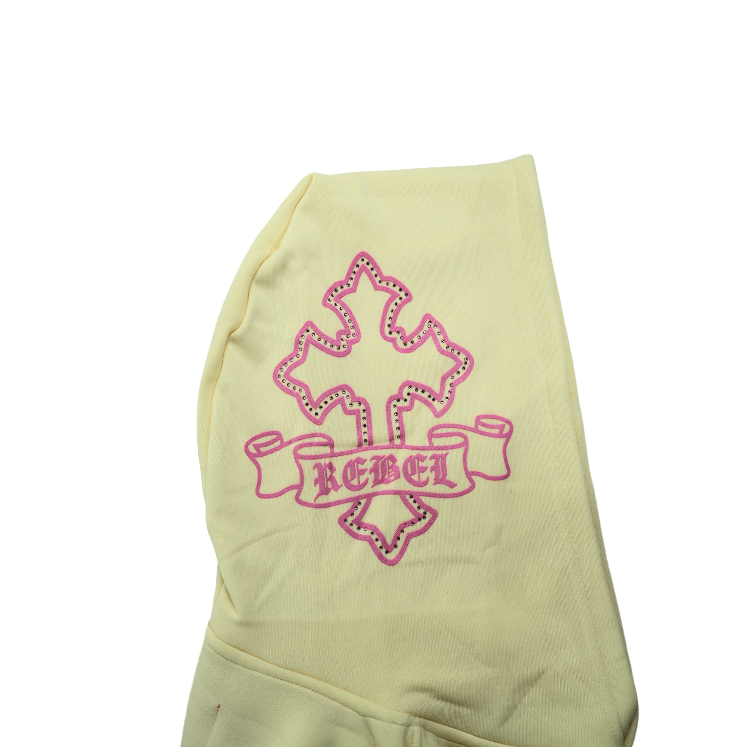 Unisex TWO MILL TWENTY Gothic Rebel Hoodie Cream