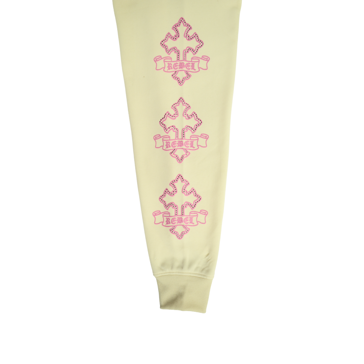 Unisex TWO MILL TWENTY Gothic Rebel Hoodie Cream