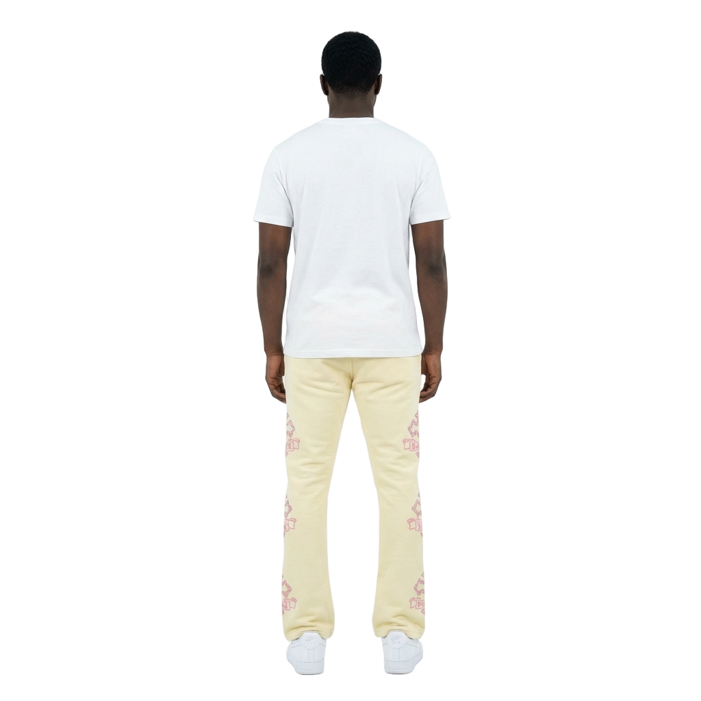 Men's TWO MILL TWENTY Gothic Rebel Joggers Cream