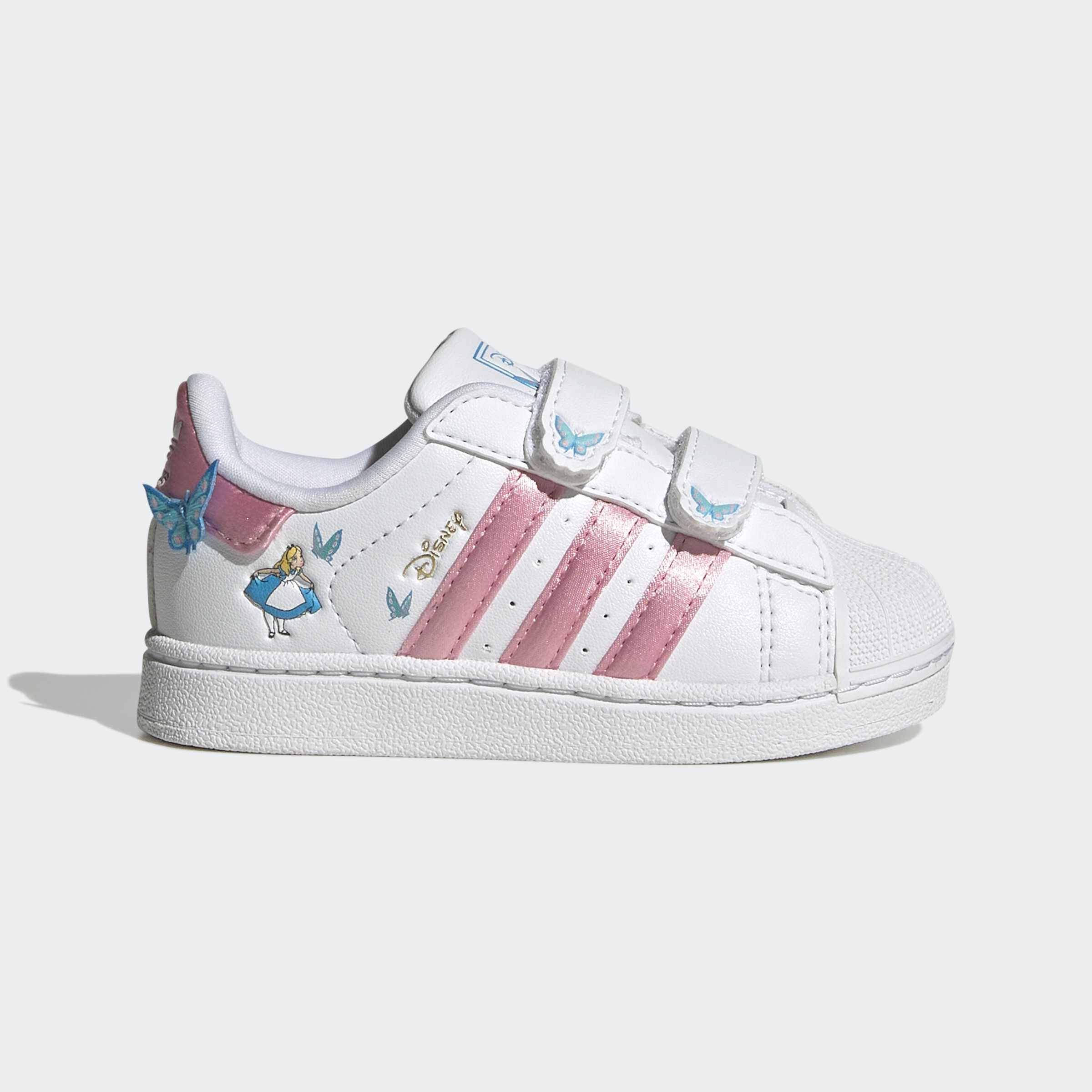 Toddlers adidas Originals Disney Superstar II Comfort Closure Shoes Alice in Wonderland