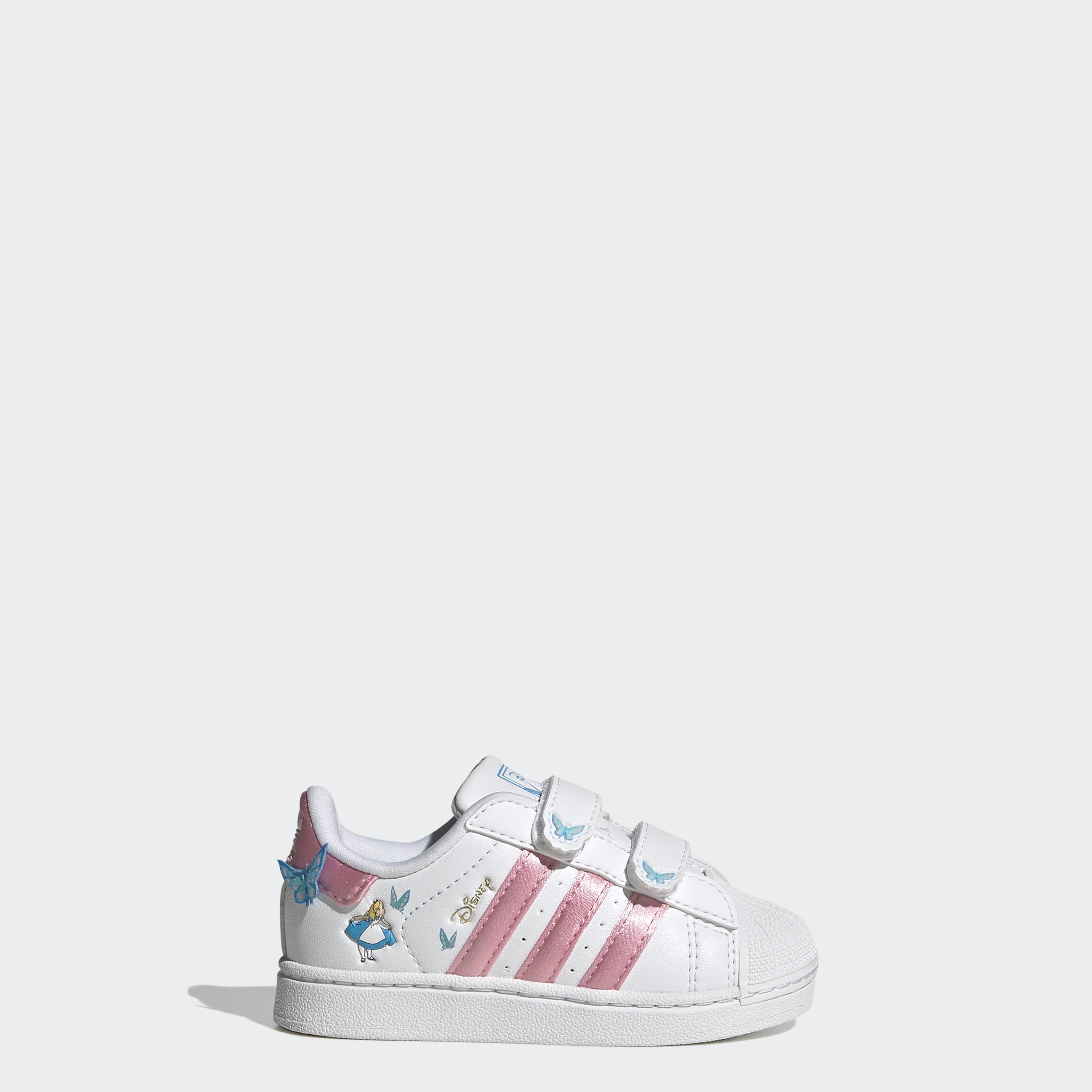 Toddlers adidas Originals Disney Superstar II Comfort Closure Shoes Alice in Wonderland
