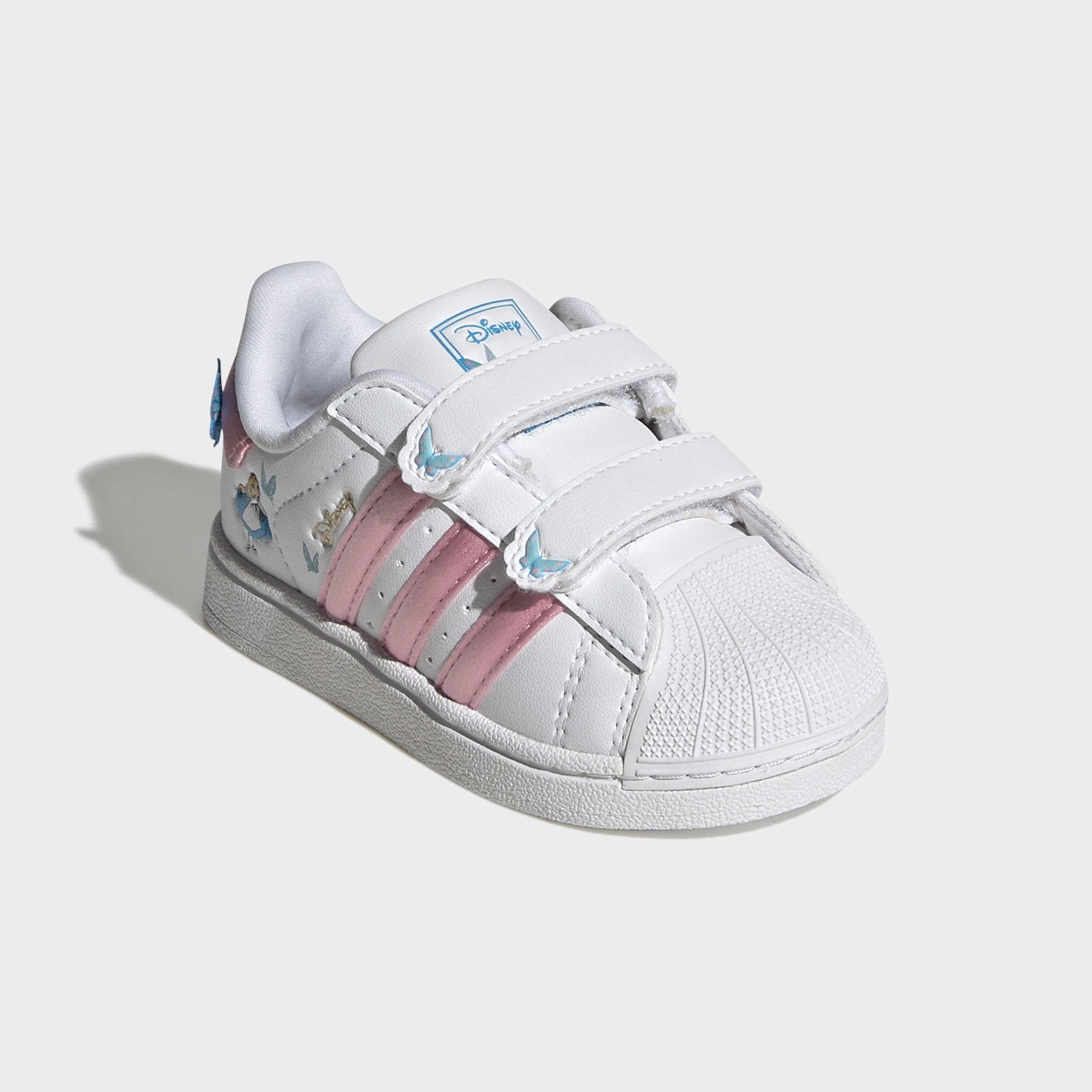 Toddlers adidas Originals Disney Superstar II Comfort Closure Shoes Alice in Wonderland