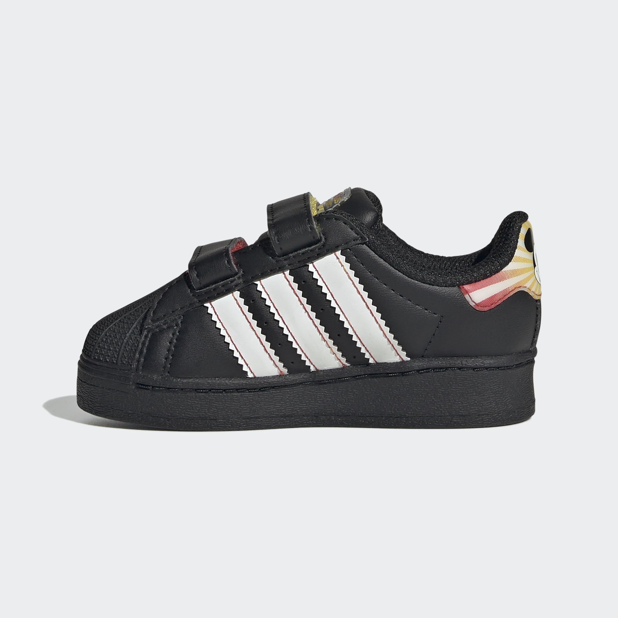 Toddlers adidas Originals Disney Superstar LED Lights Comfort Closure Shoes Black