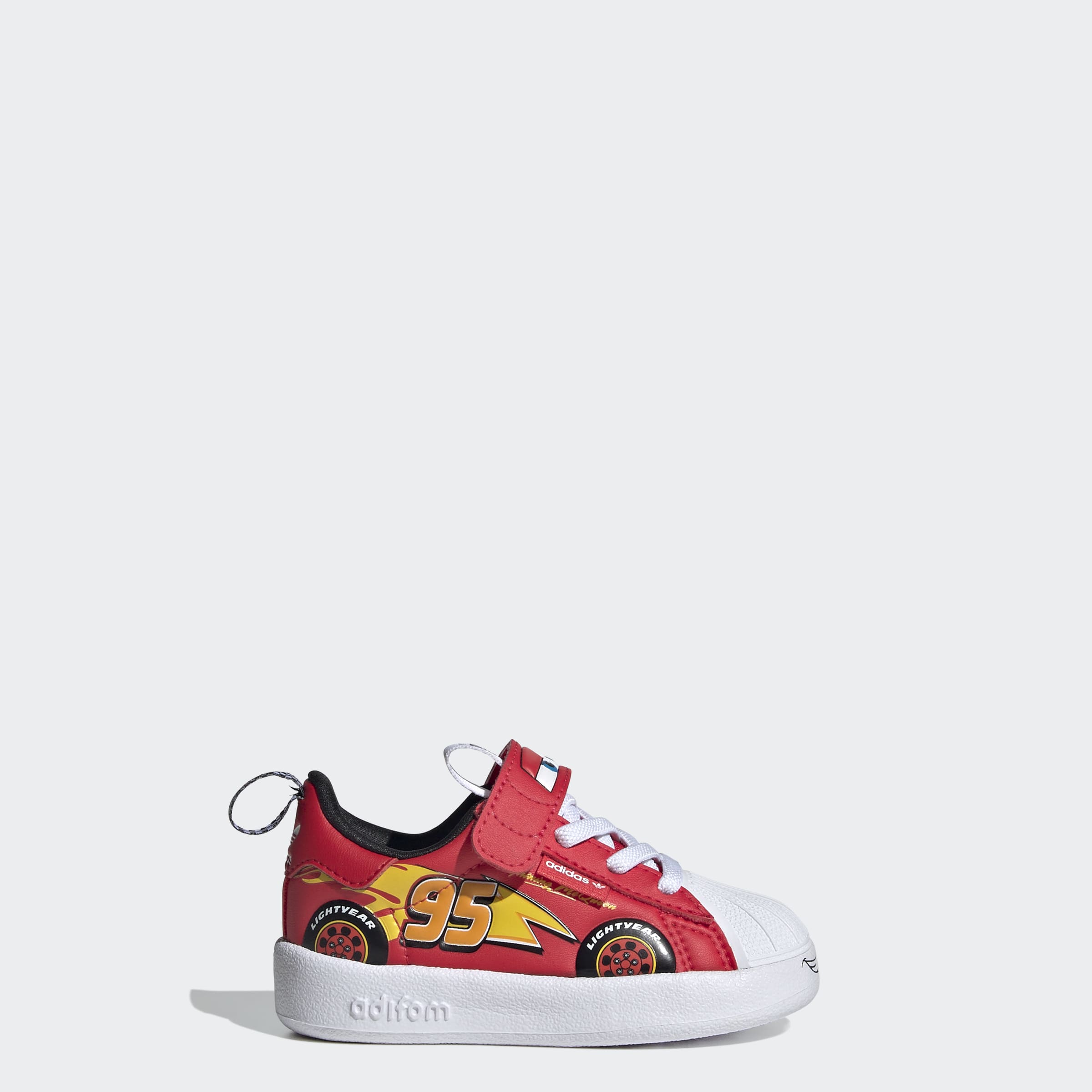 Toddlers adidas Originals Pixar Cars Adifom Superstar 360 Shoes Pure Ruby