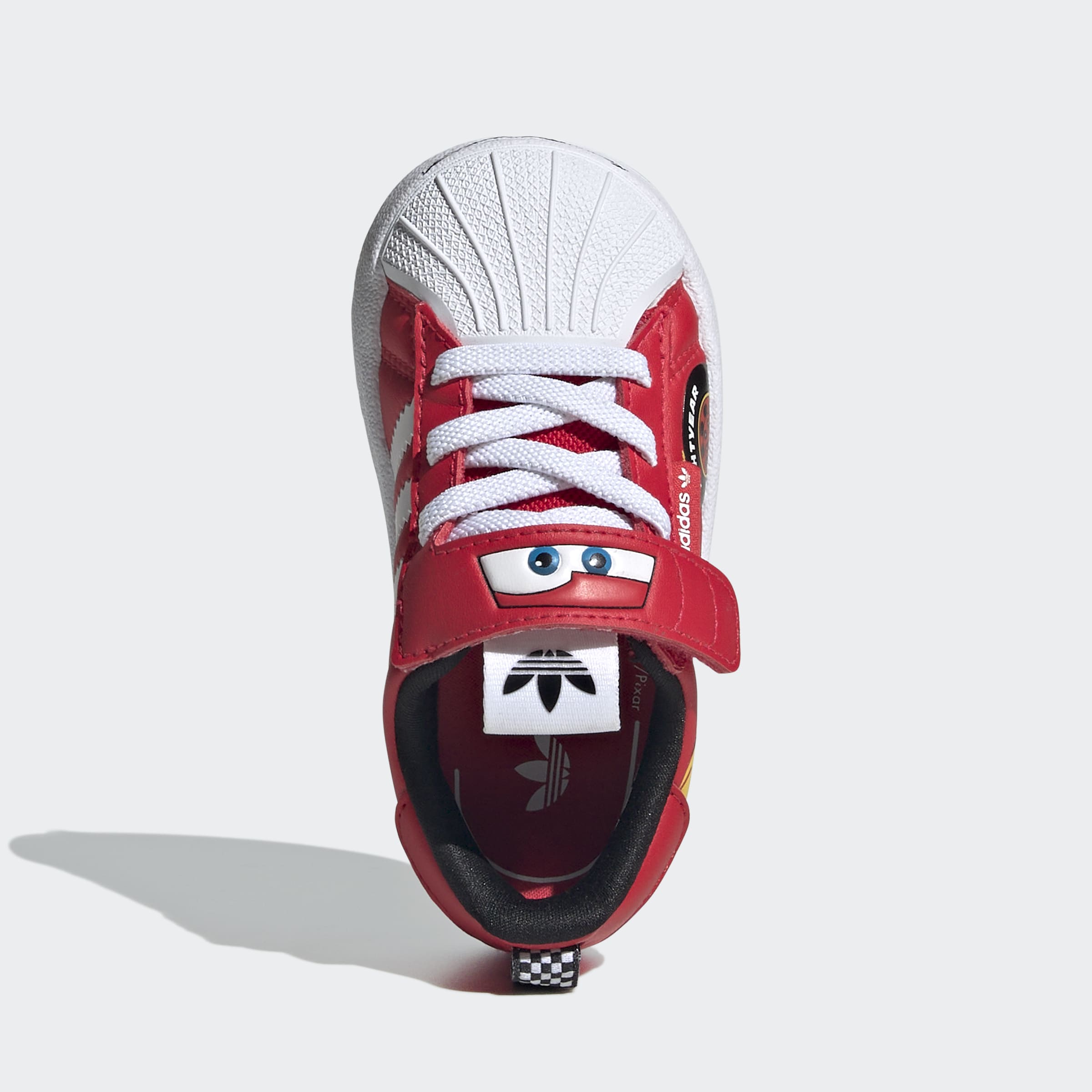 Toddlers adidas Originals Pixar Cars Adifom Superstar 360 Shoes Pure Ruby