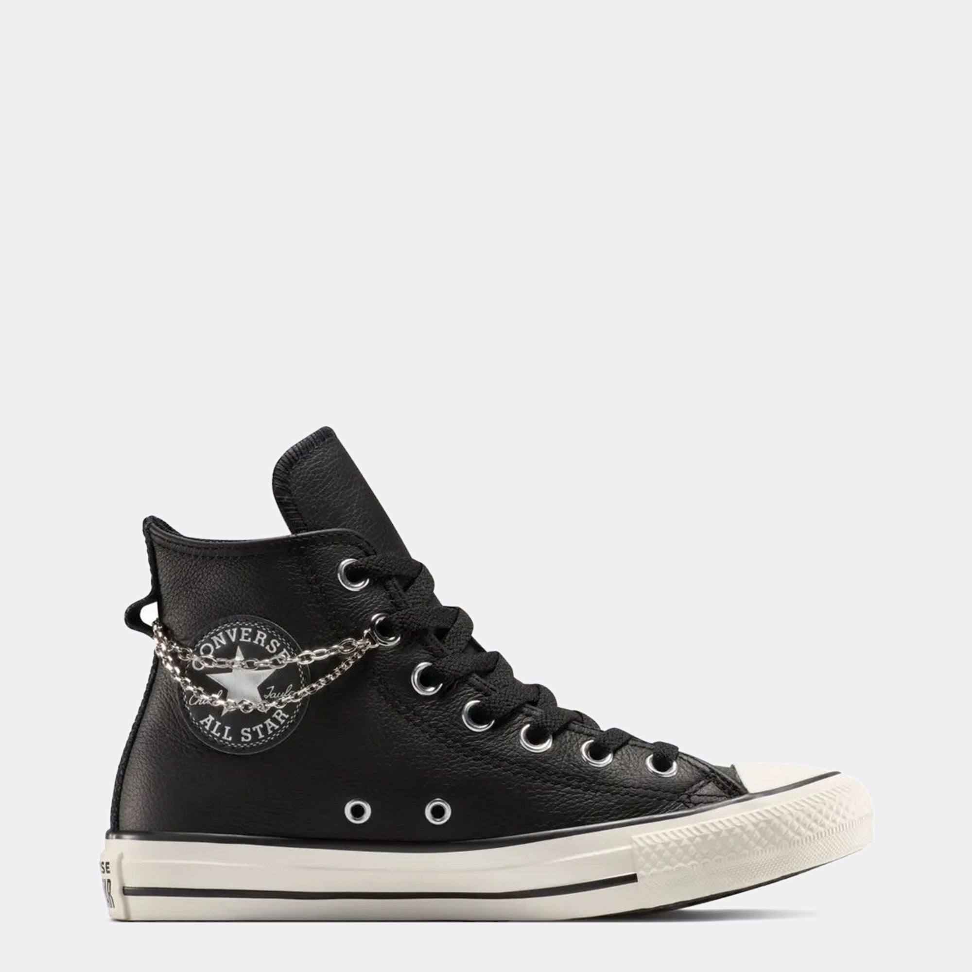 Unisex Converse Chuck Taylor All Star Hi Shoes Black Chain