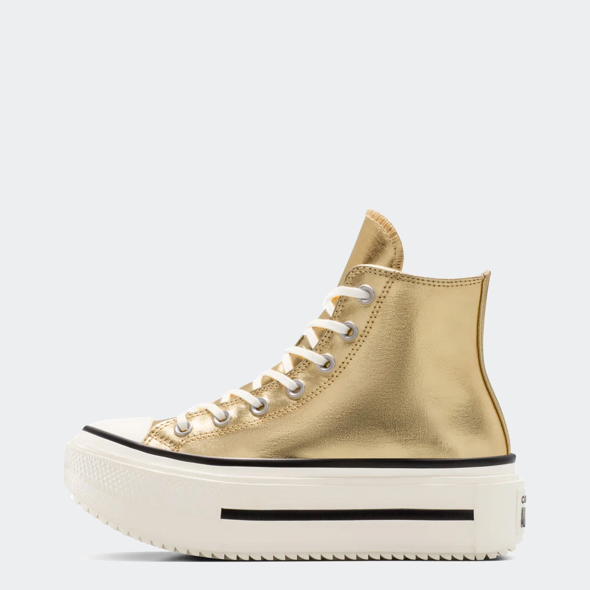 Unisex Converse Chuck Taylor All Star Lift Double Stack Platform Metallic Gold