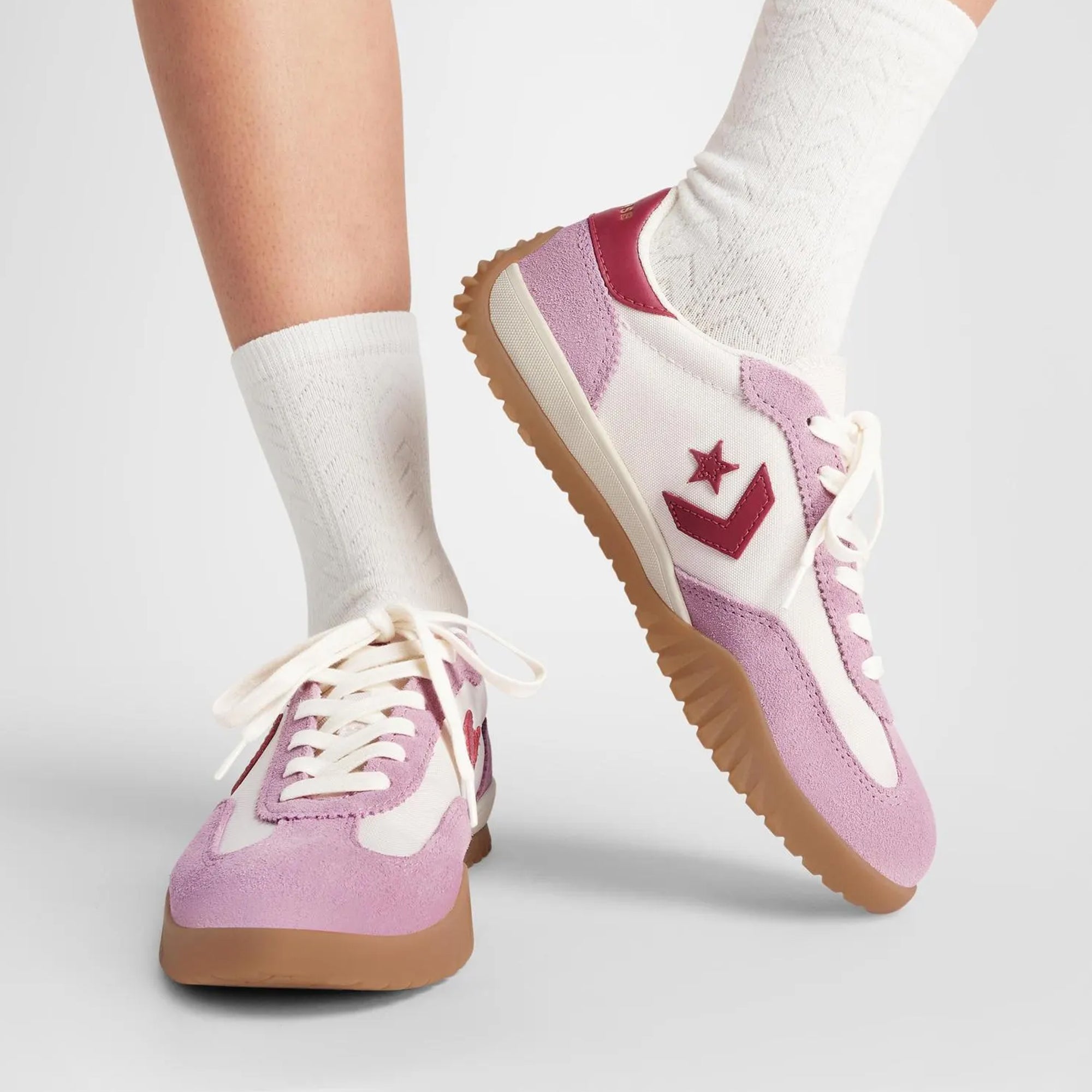 Unisex Converse Run Star Trainer Shoes Cliffside Rose / Egret