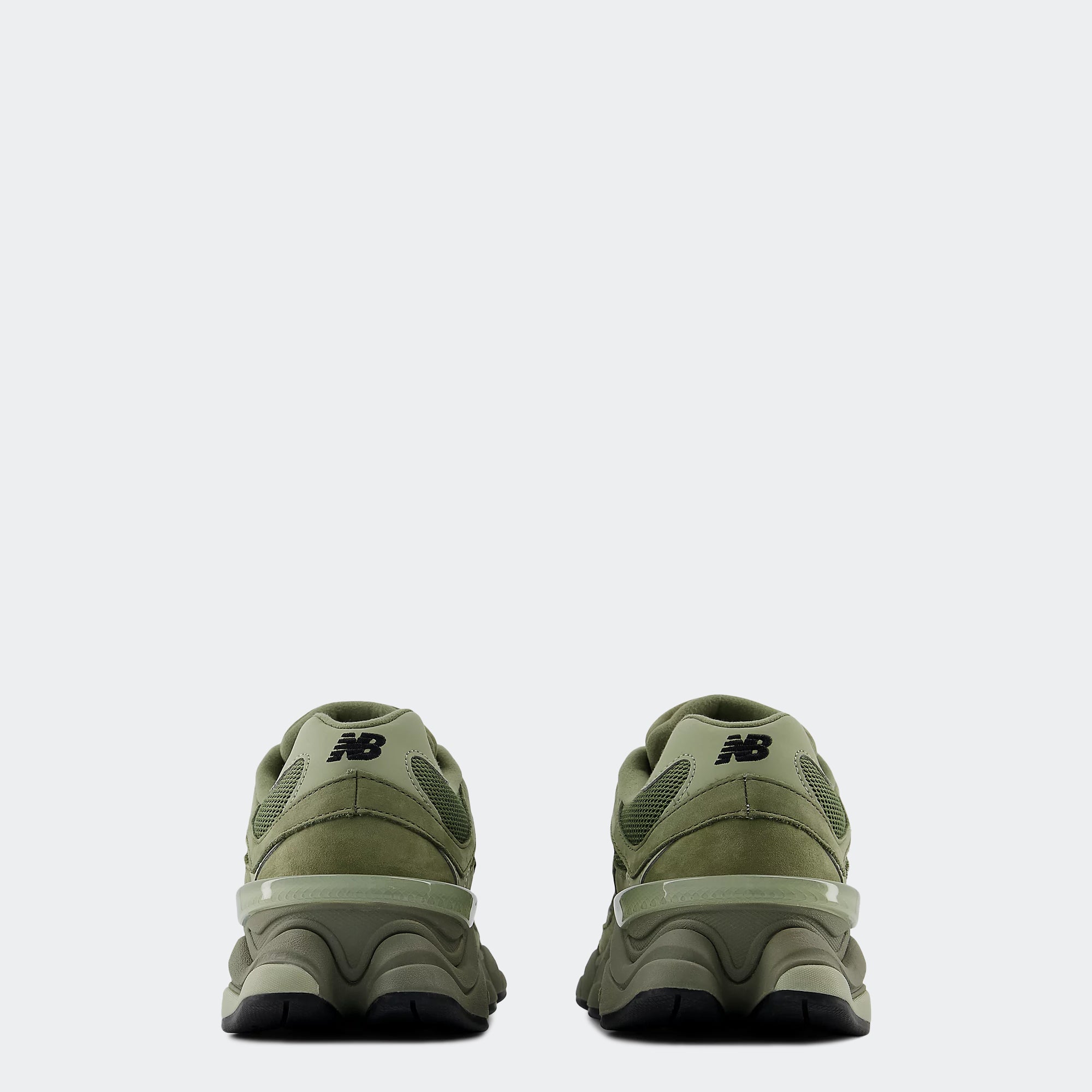 Men's New Balance 9060 Shoes Dark Olivine with Olivine and Black