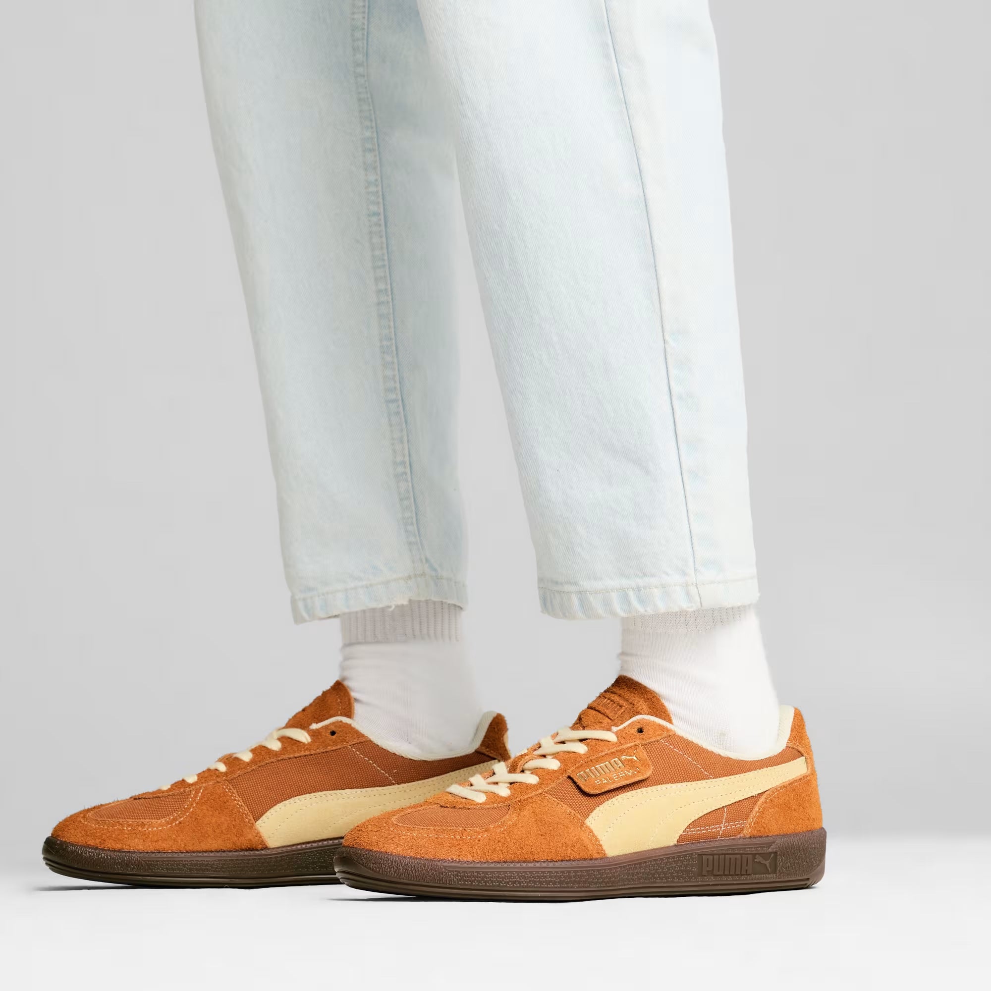 Unisex PUMA Palermo Vintage Sneakers Caramel Latte
