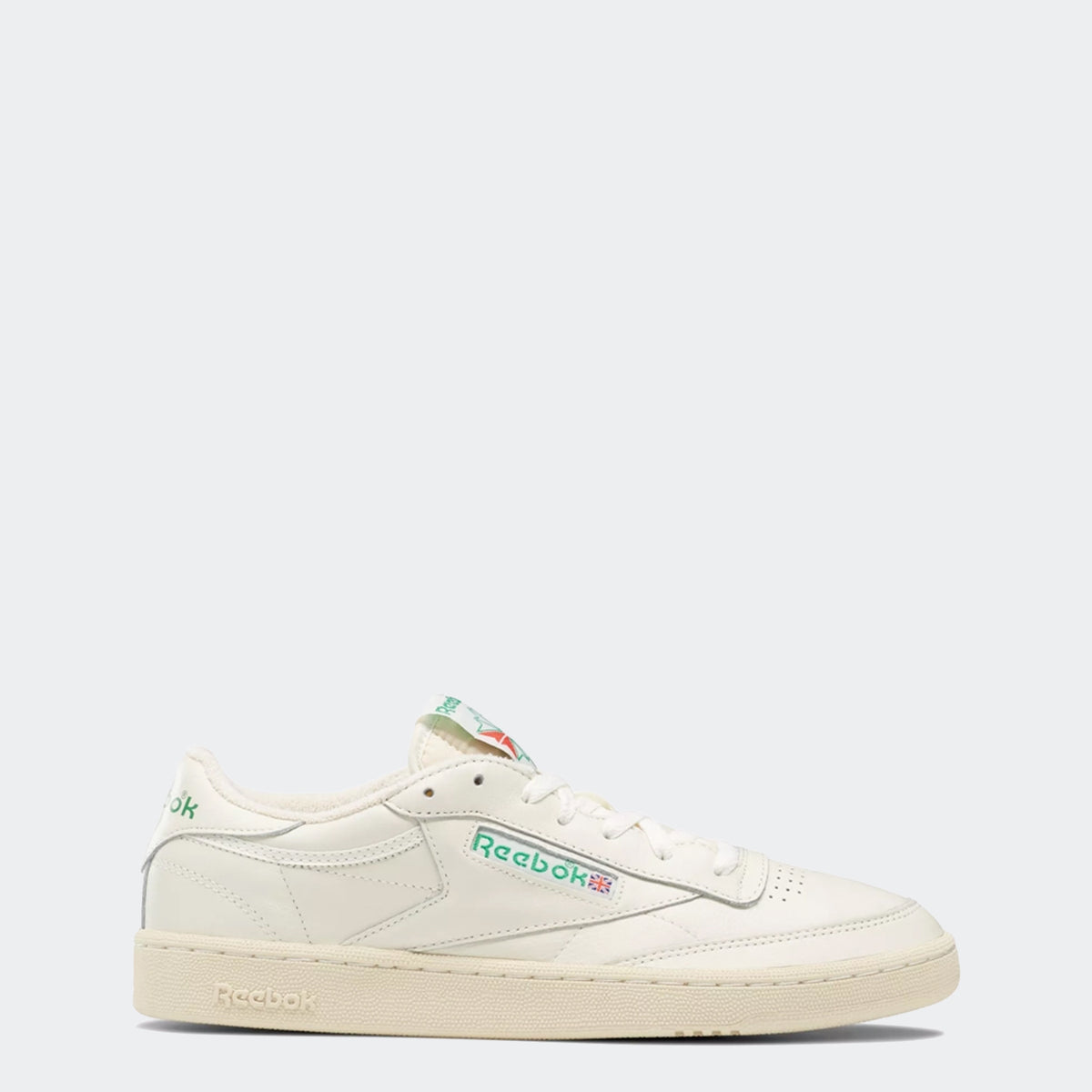 Men Reebok Club C 85‎ Vintage Shoes Sneakers Chalk White Green Size 9 100000317 Men Reebok Club C 85 Vintage Shoes Sneakers Chalk White  main image 4