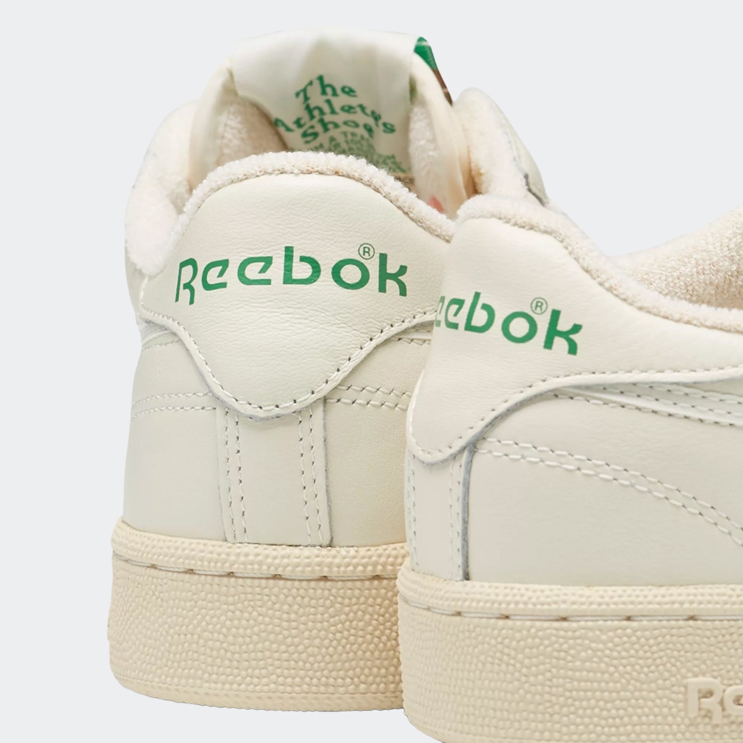 Unisex Reebok Club C 85 Vintage Shoes Chalk / Paperwhite / Glen Green