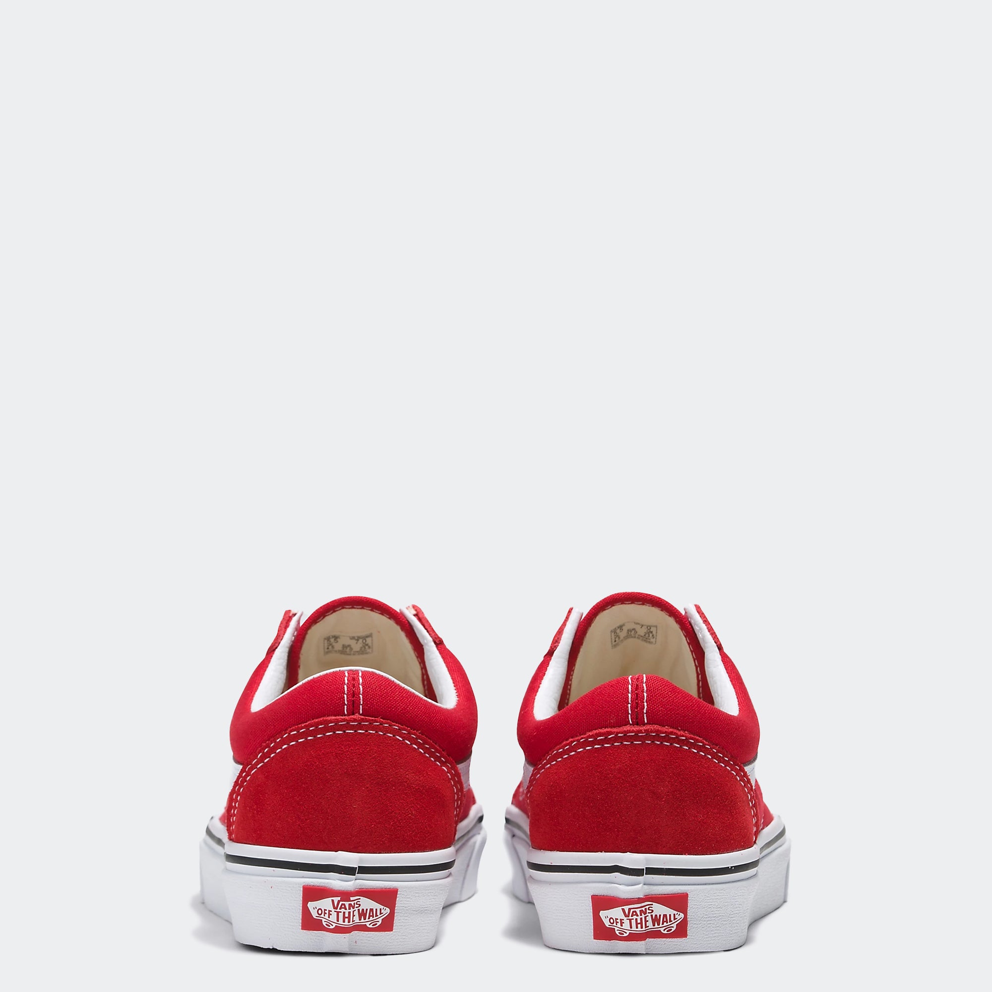 Unisex Vans Canvas Old Skool Shoes Racing Red