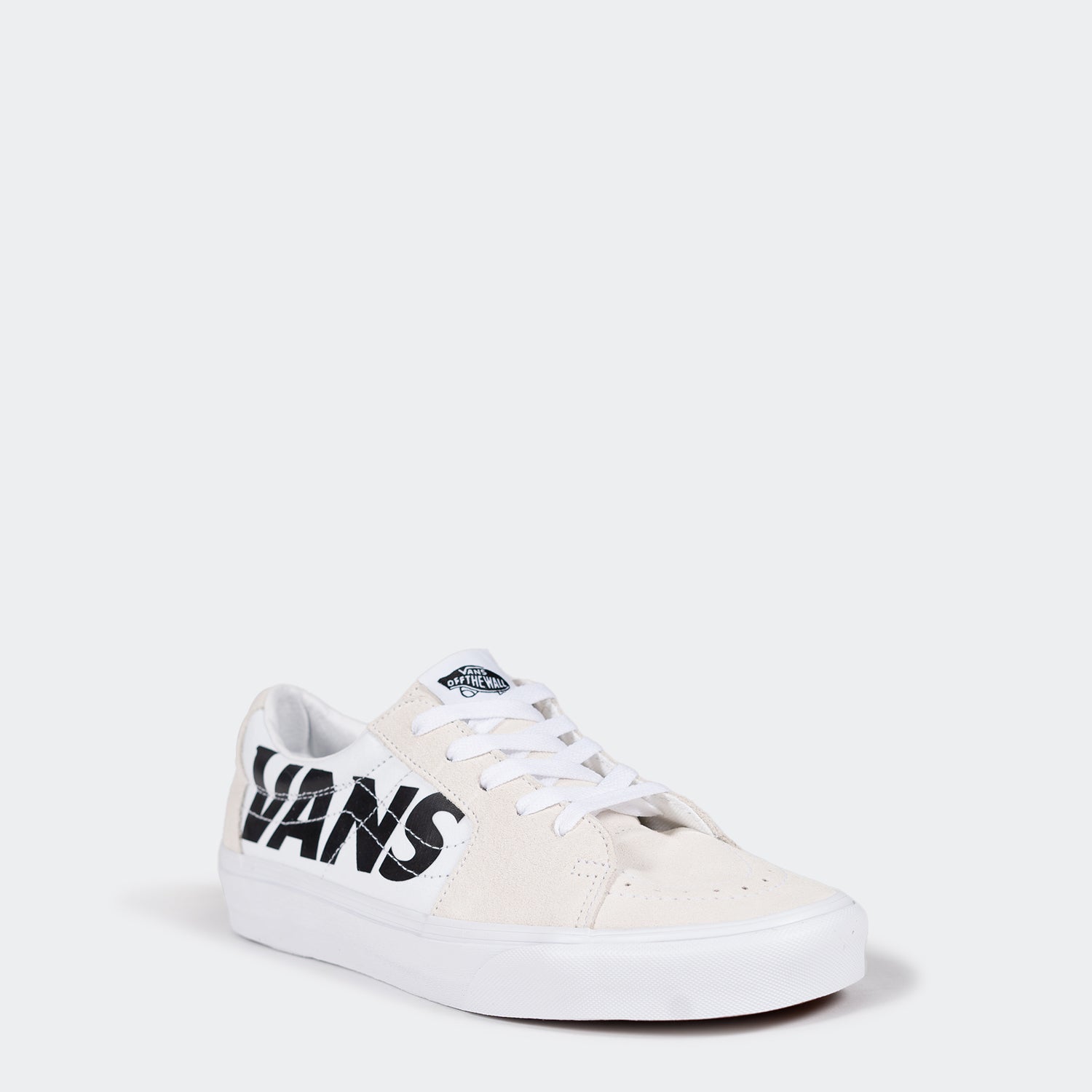 Men's Vans Canvas Sk-8 Low Shoes Hi-Def White/Black