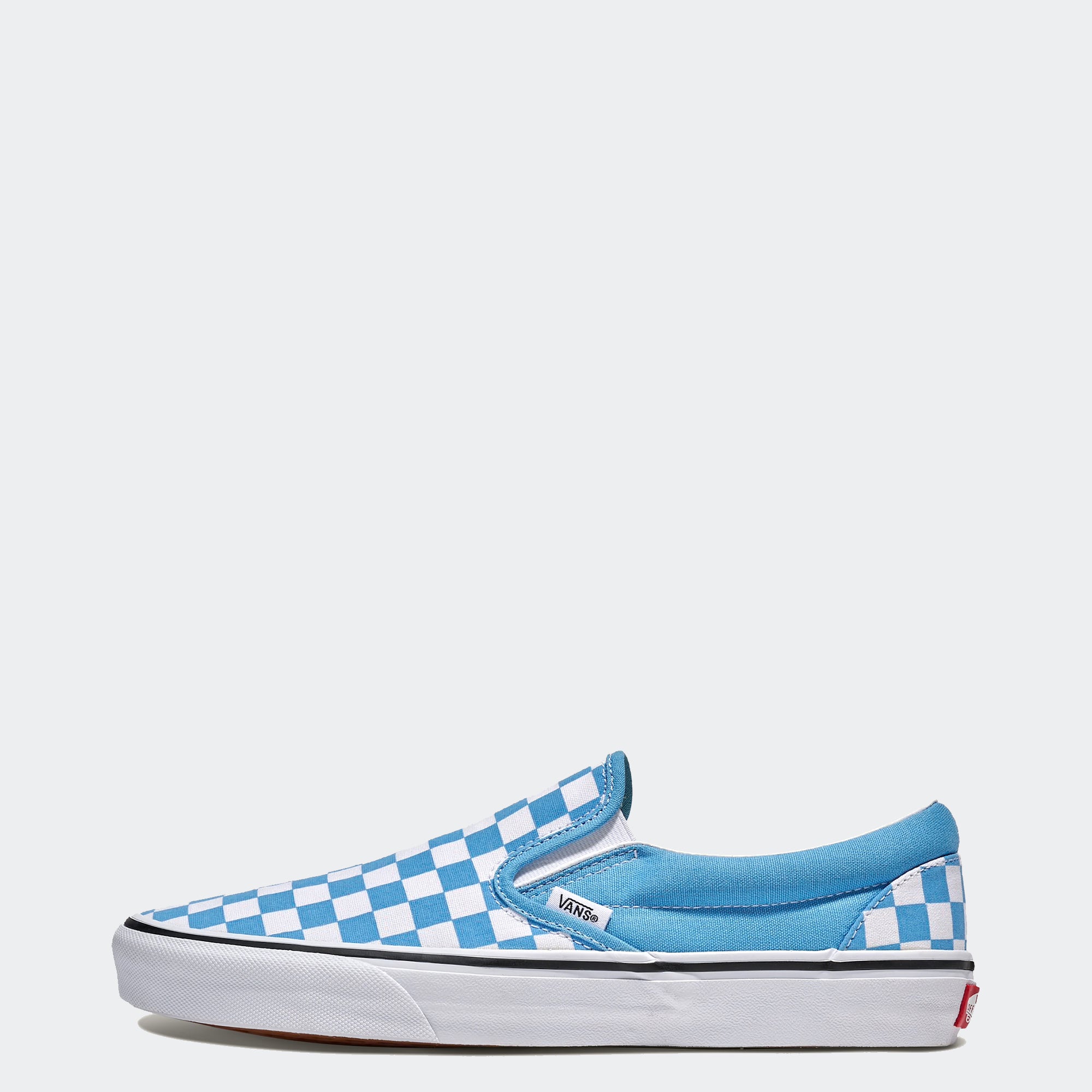 Unisex Vans Classic Slip-On Checkerboard Shoes Heritage Blue / White