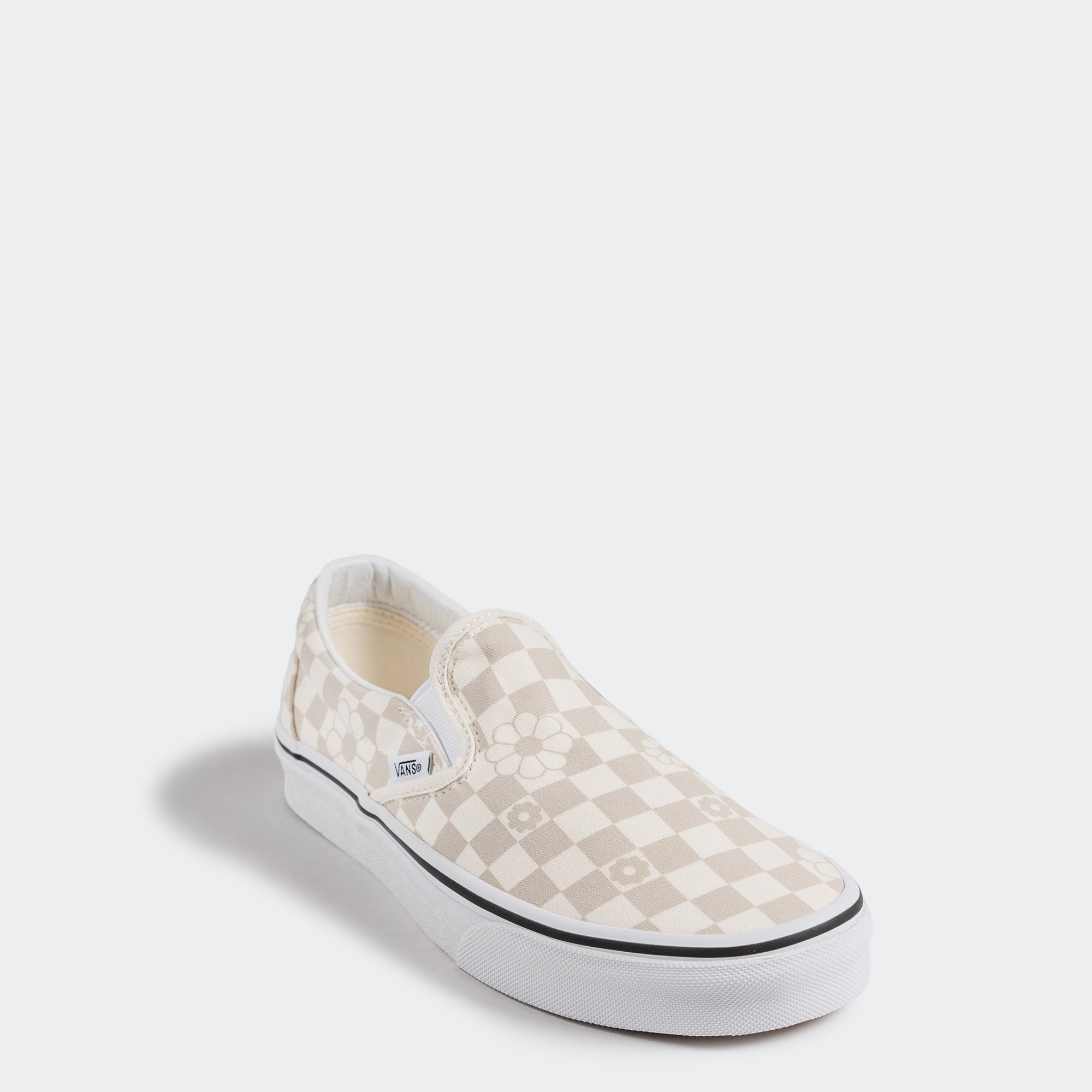 Unisex Vans Classic Slip-On Checkerboard Shoes Marshmallow