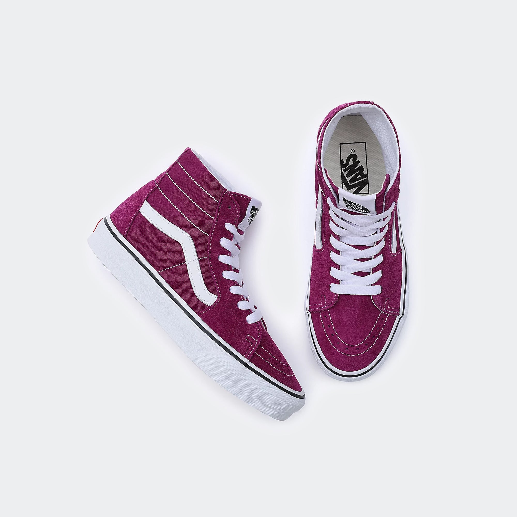 Unisex Vans Color Theory Sk8-Hi Tapered Shoes Dark Purple