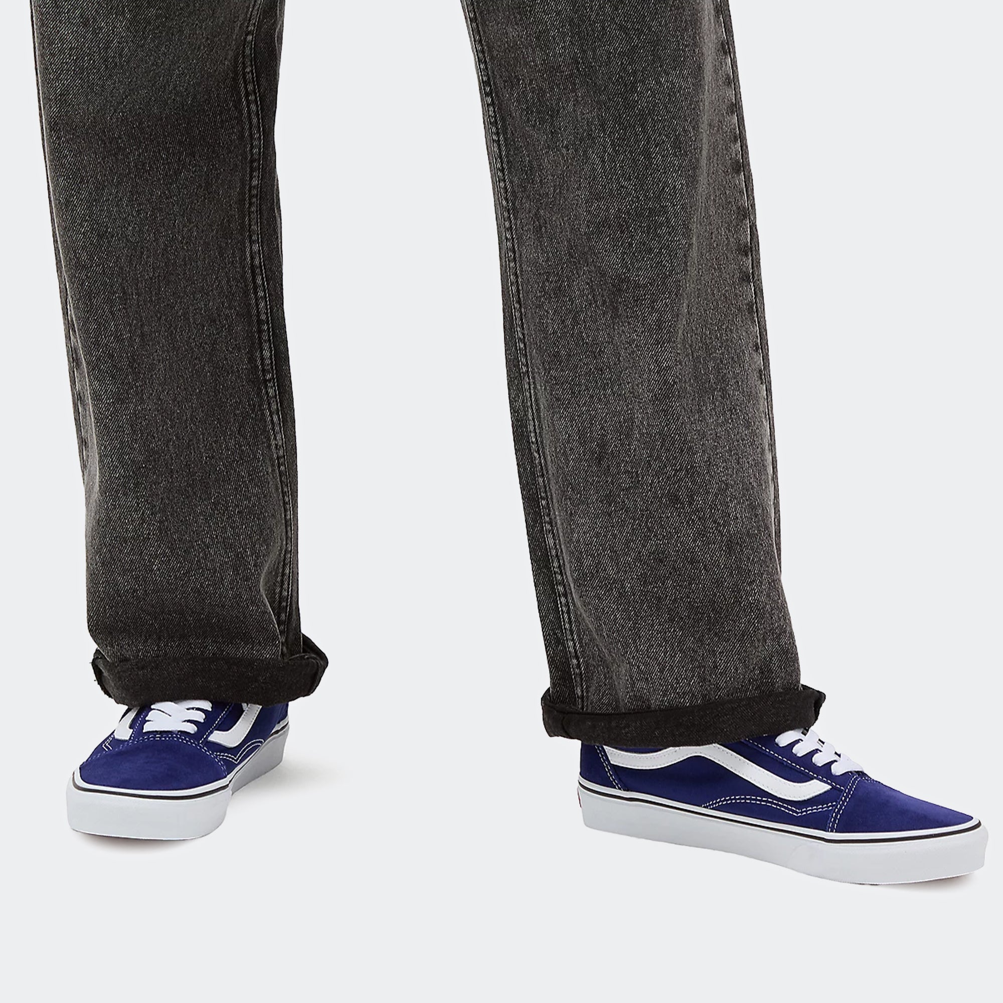 Unisex Vans Canvas Old Skool Shoes Theory Blue