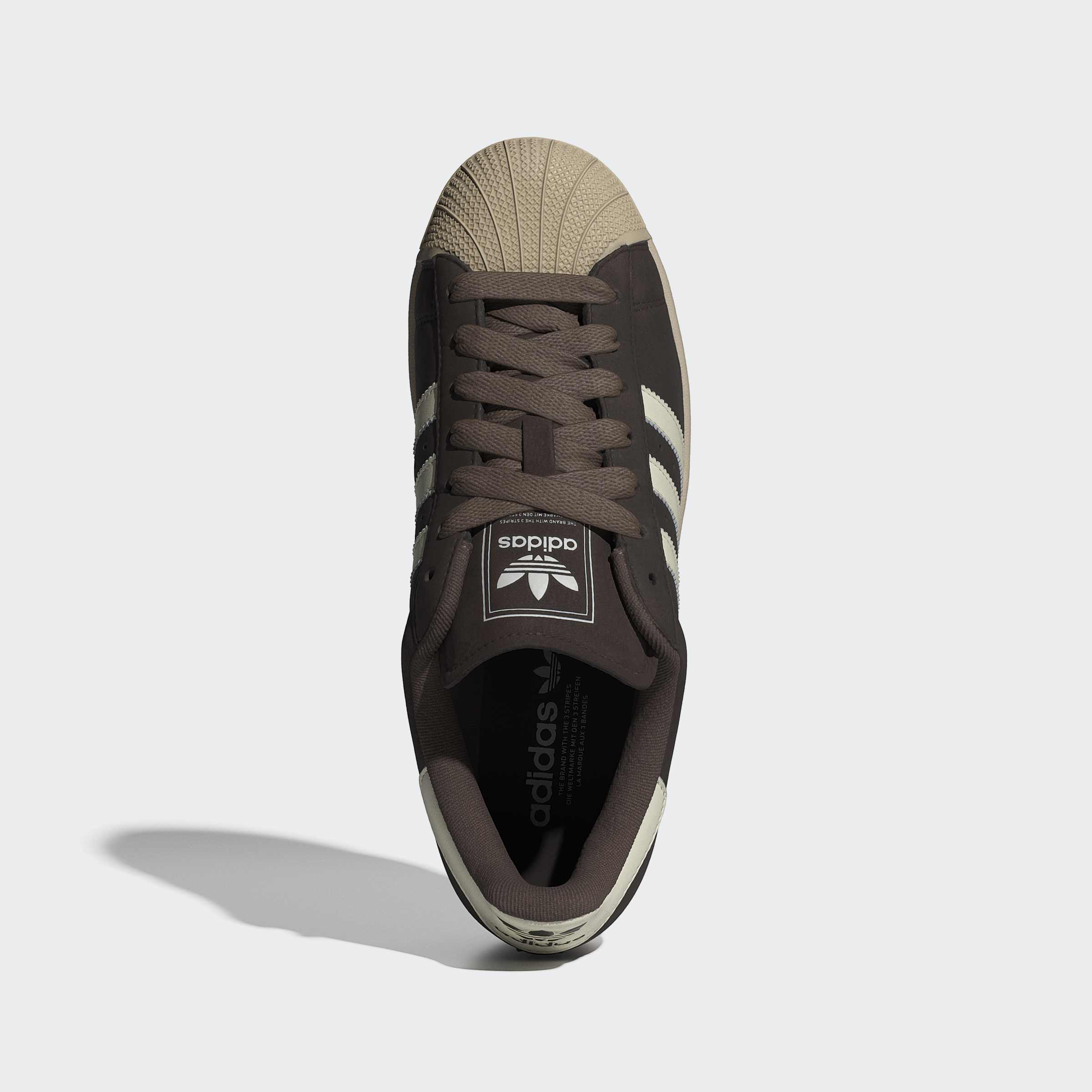 Men's adidas Originals Superstar II Shoes Aurora Coffee