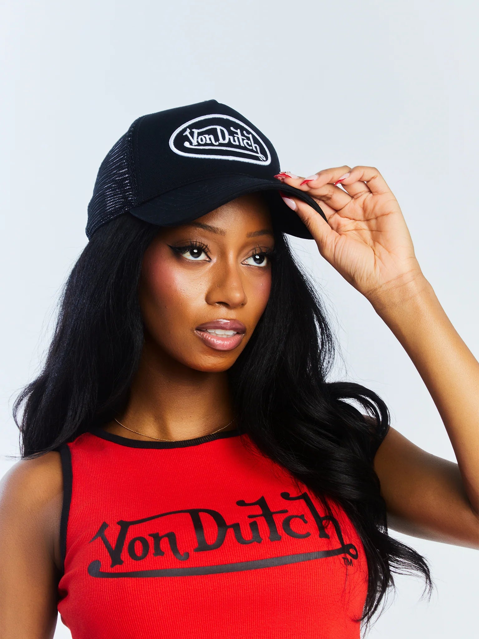 Von Dutch Black & White Classic Trucker Hat