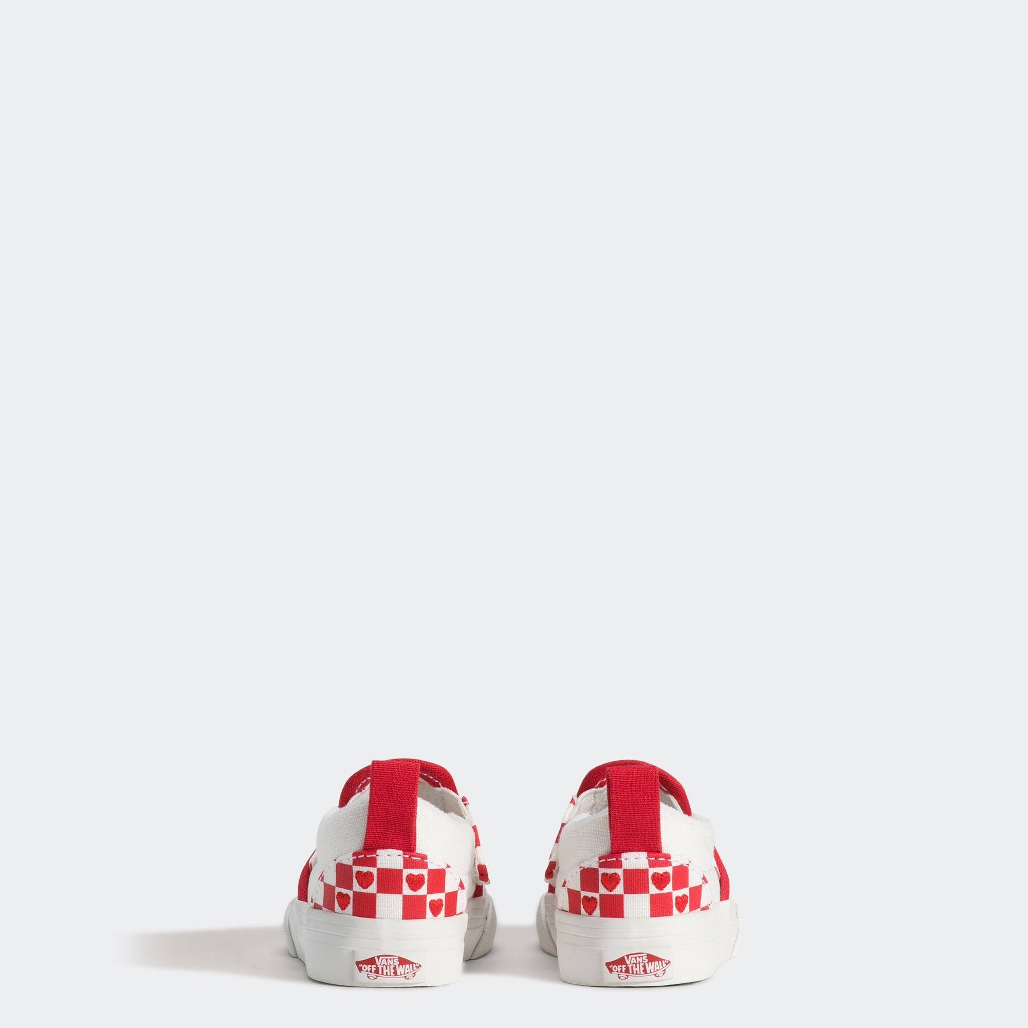 Toddler Vans Classic Slip-On V Checkerboard Shoes Racing Red / True White