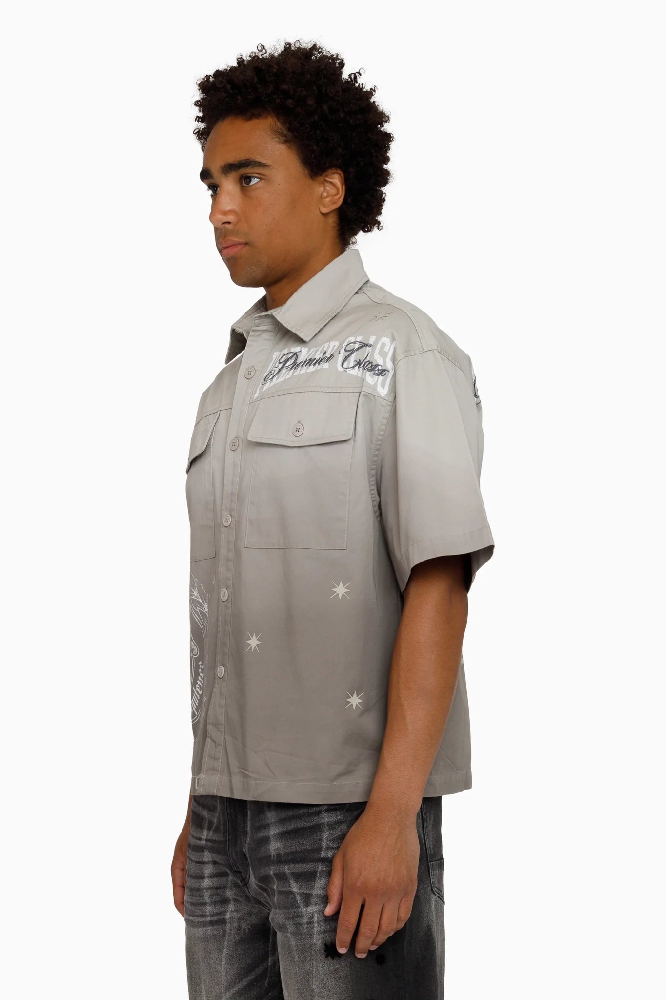 Men's Smoke Rise Premier Class Short Sleeve Button Down Shirt Dove