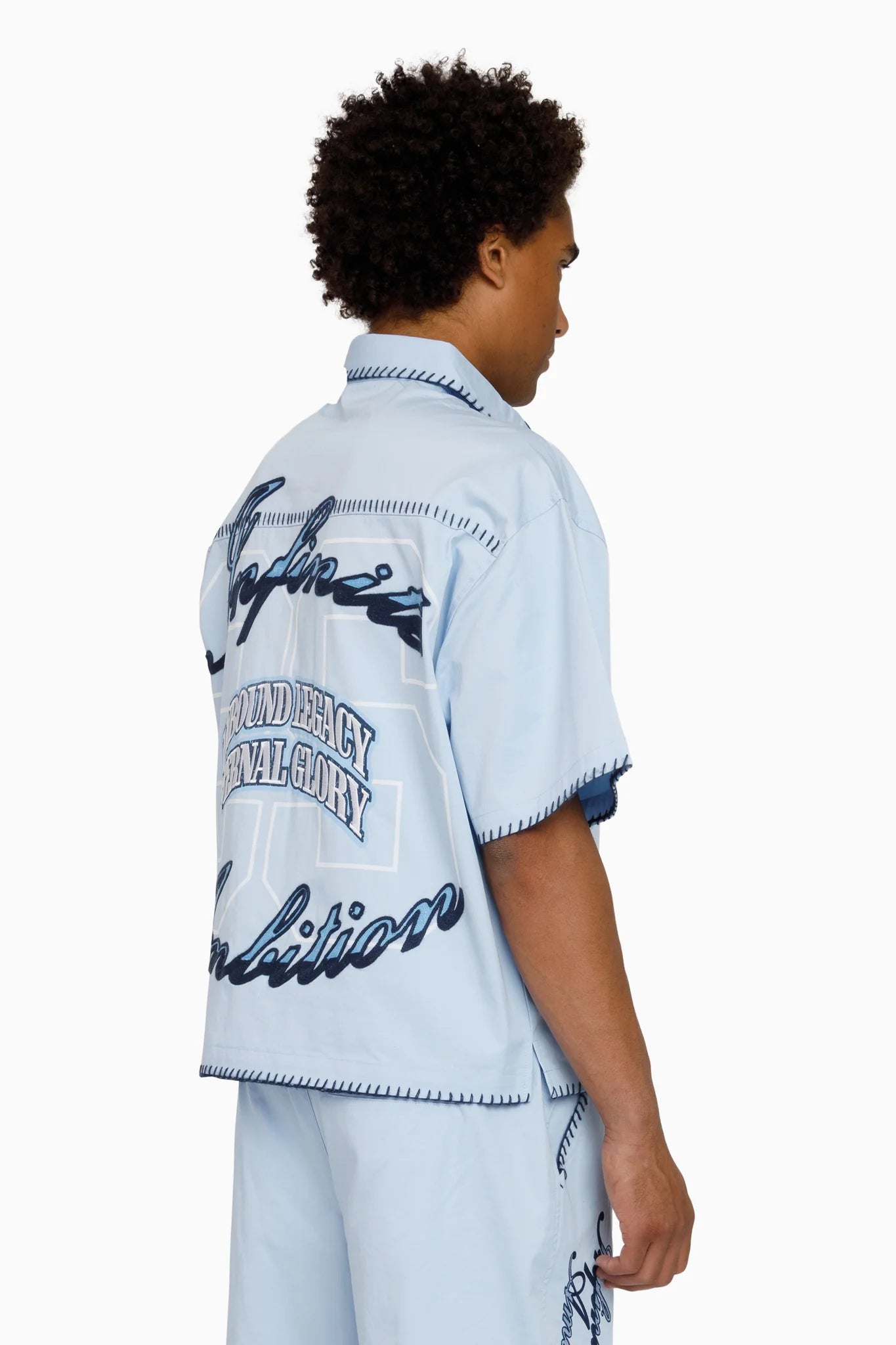 Men's Smoke Rise Infinite Ambition SS Button Down Shirt Blue Bell