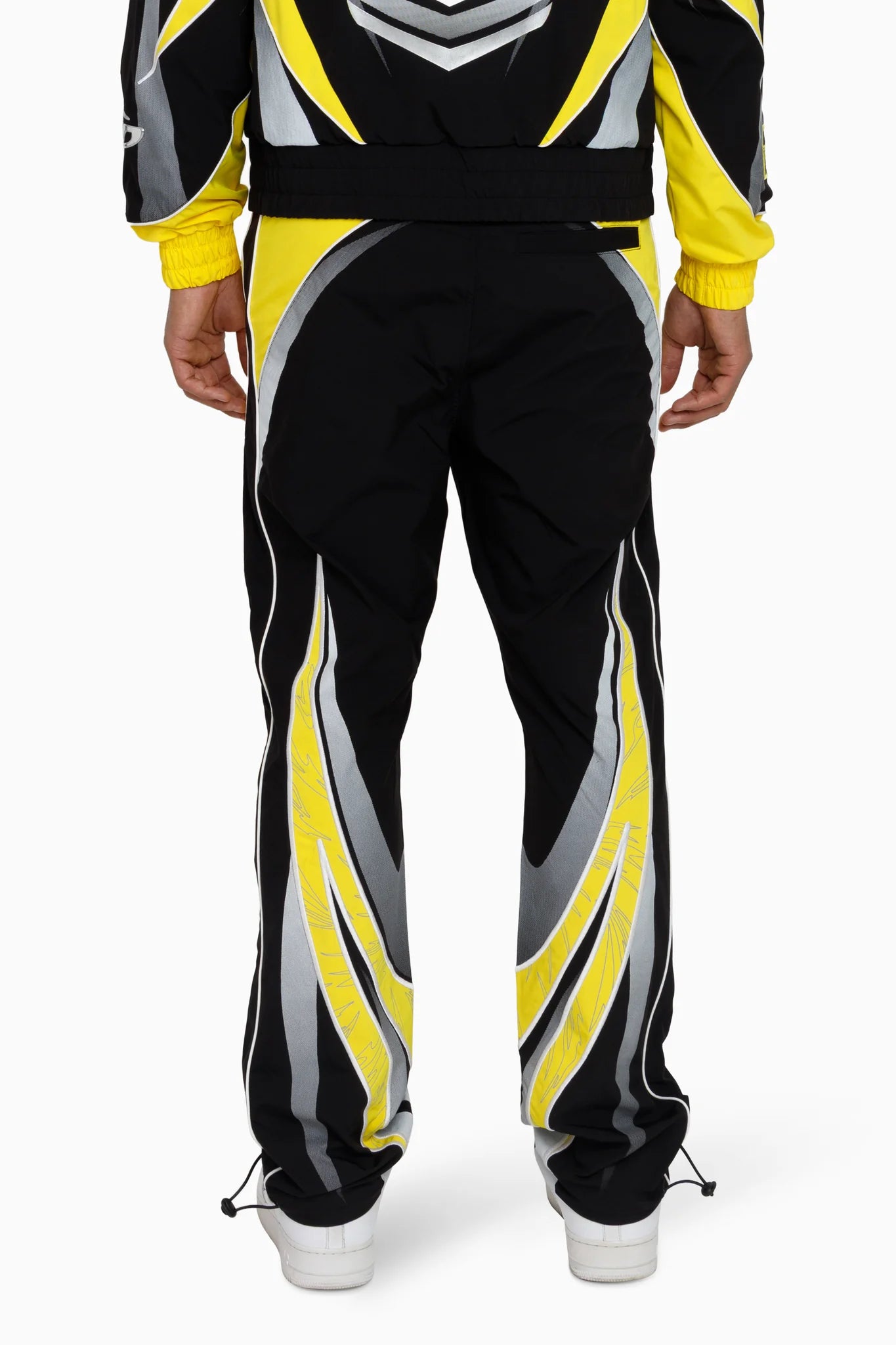 Men's Smoke Rise Rising Colorblock Windbreaker Pants Cyber Yellow