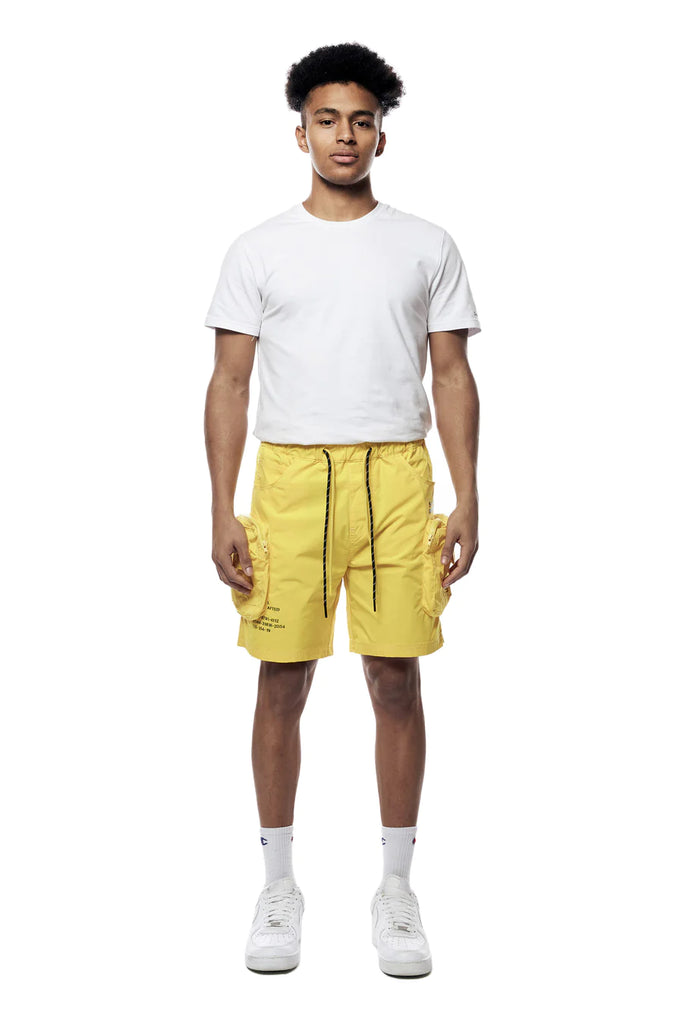 Men's Smoke Rise Printed Nylon Utility Shorts Yellow