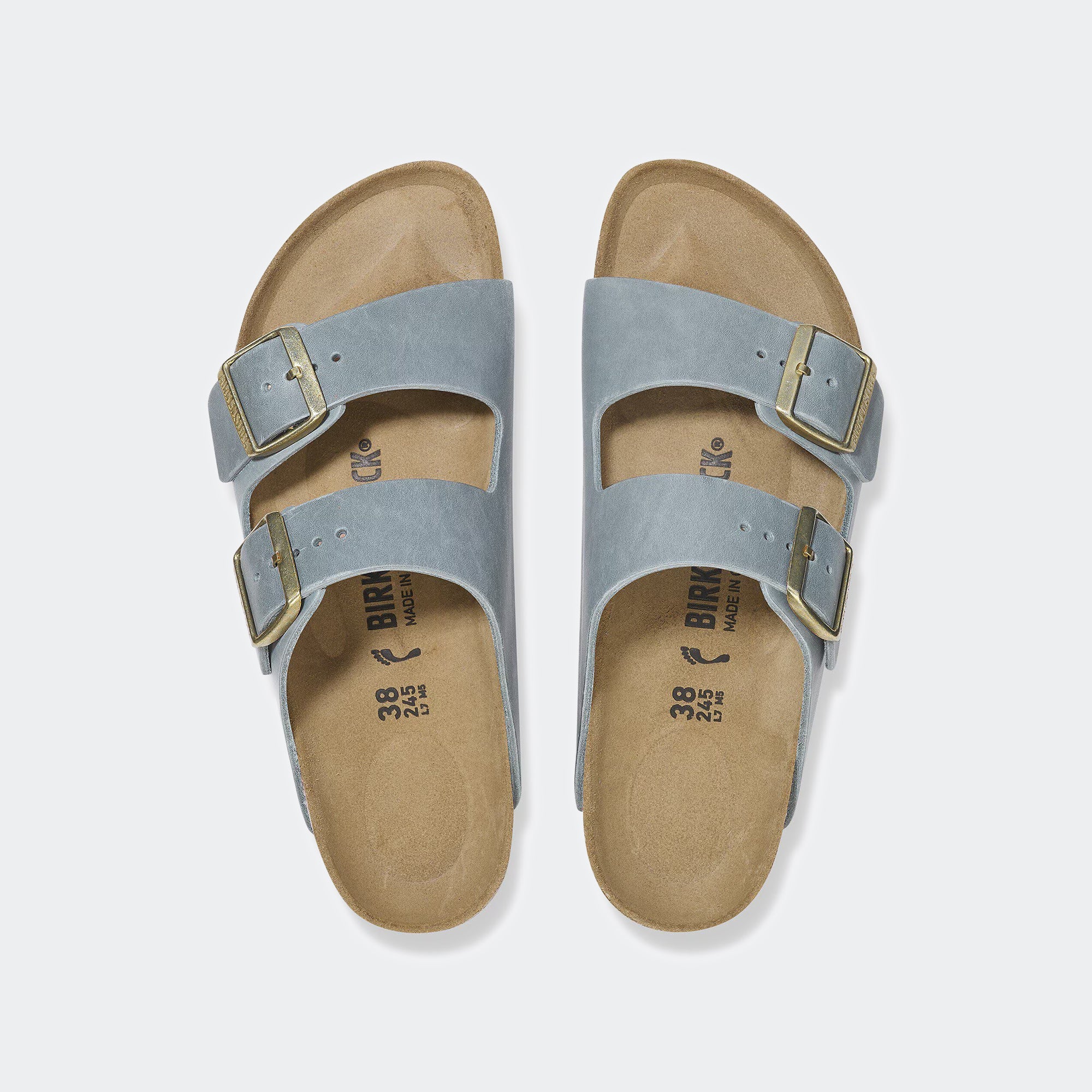 Women's BIRKENSTOCK Arizona Oiled Leather Basalt Gray