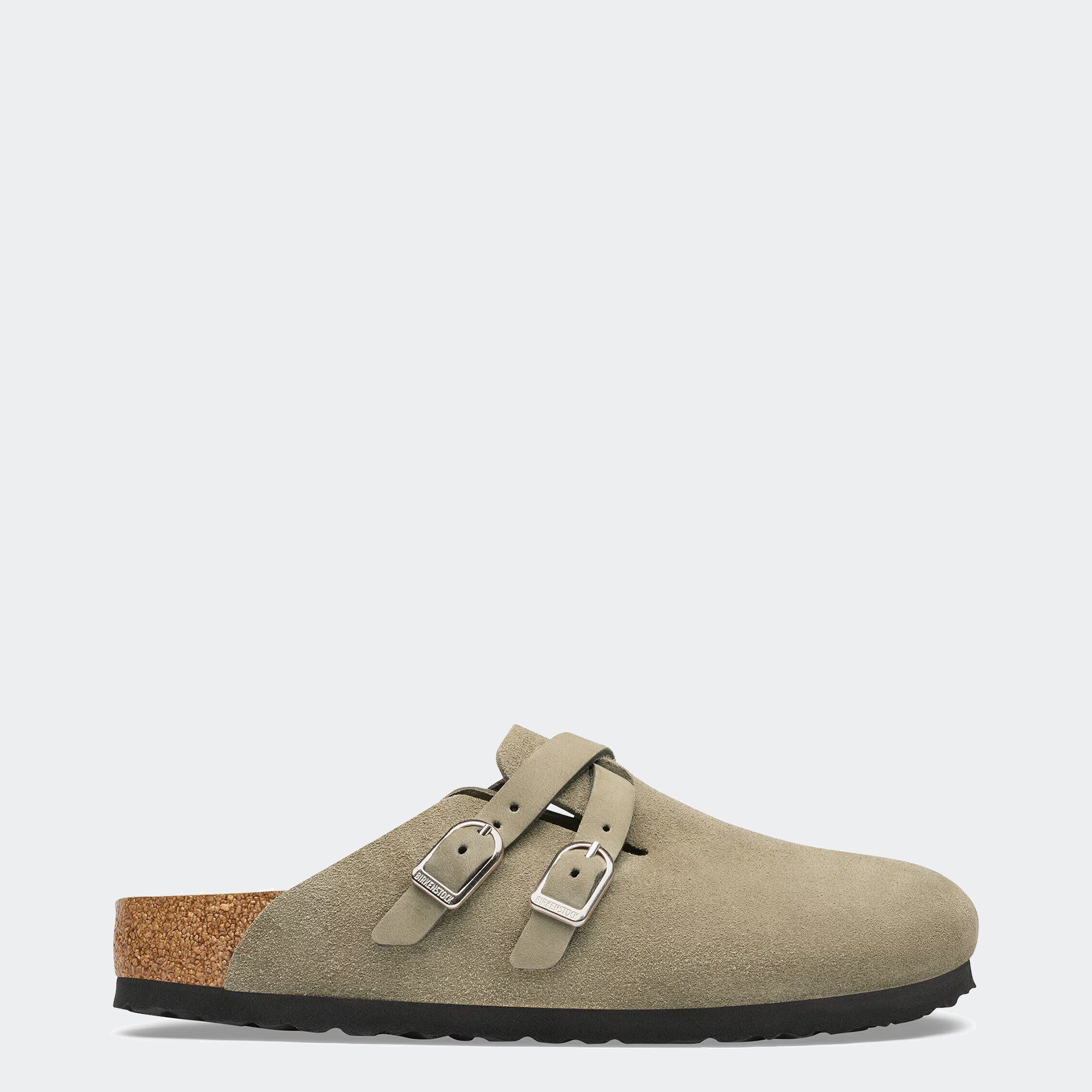 Women's BIRKENSTOCK Blair Suede Leather Clog Taupe