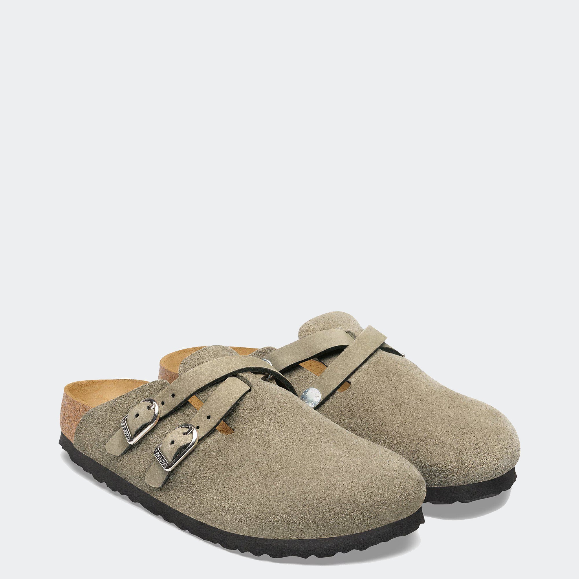 Women's BIRKENSTOCK Blair Suede Leather Clog Taupe