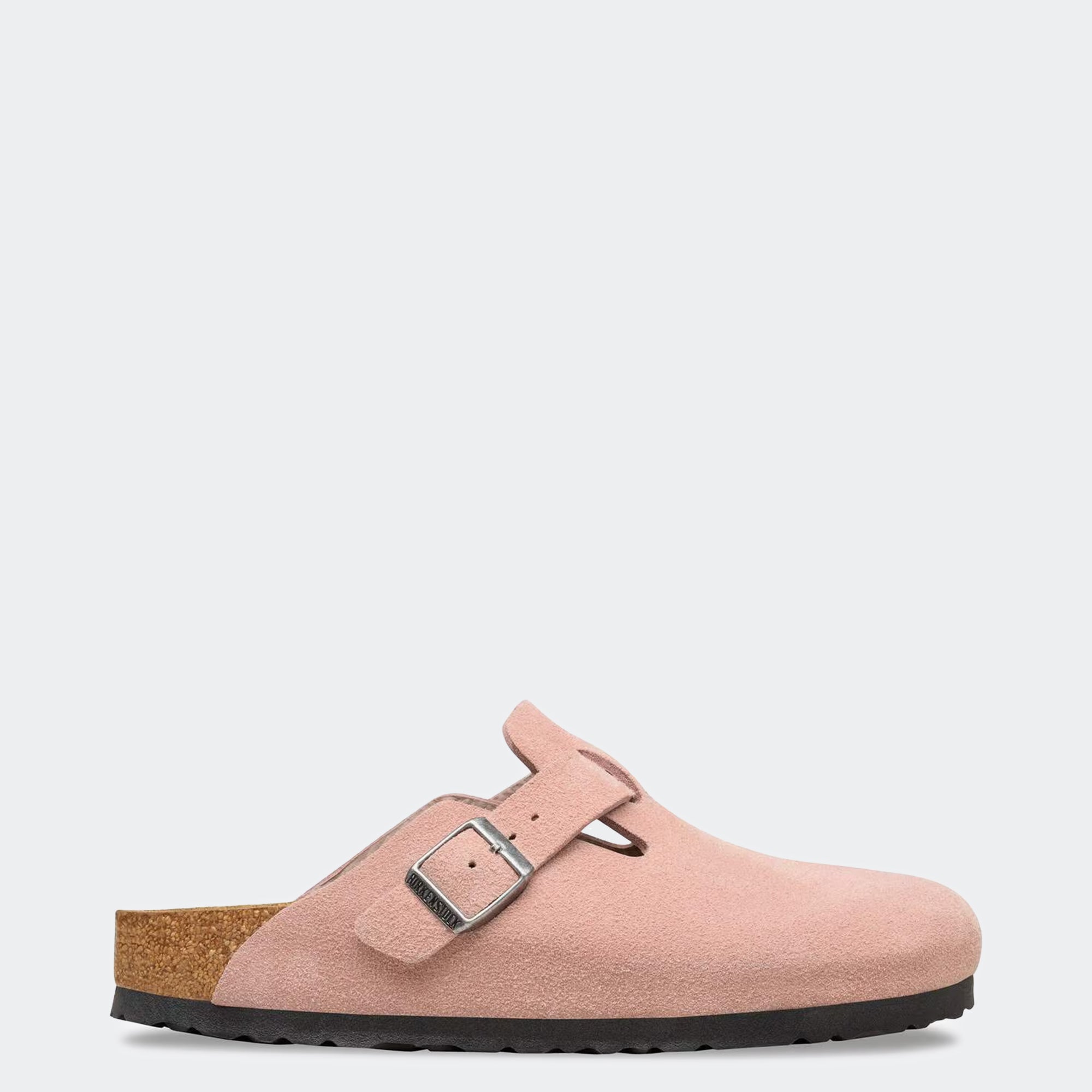 Women's BIRKENSTOCK Boston Suede Leather Pink Clay