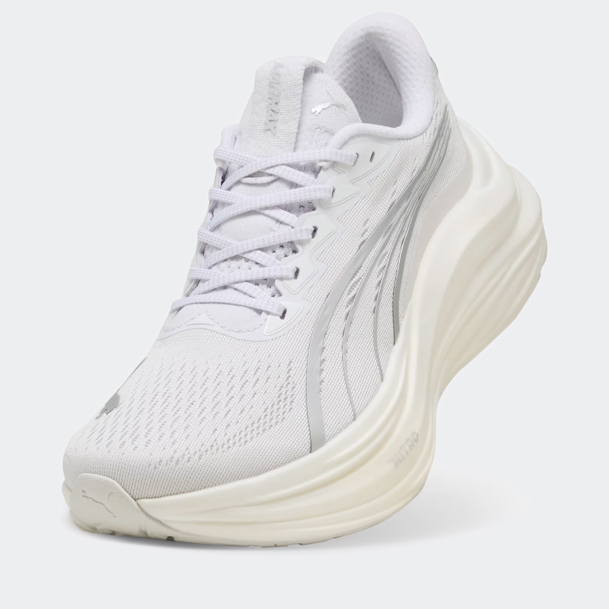 Women's PUMA MagMax NITRO Road Running Shoes White / Silver