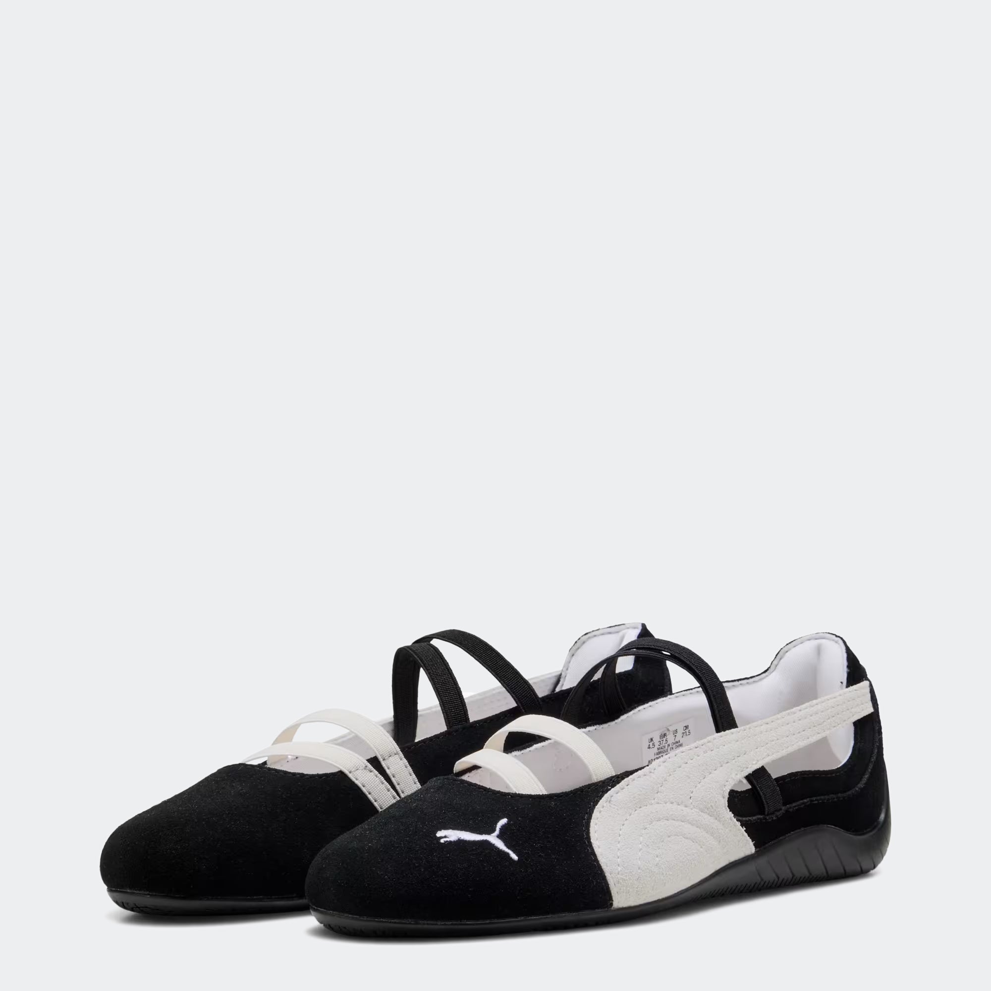 Women's PUMA Speedcat Ballet Suede Shoes Black/White