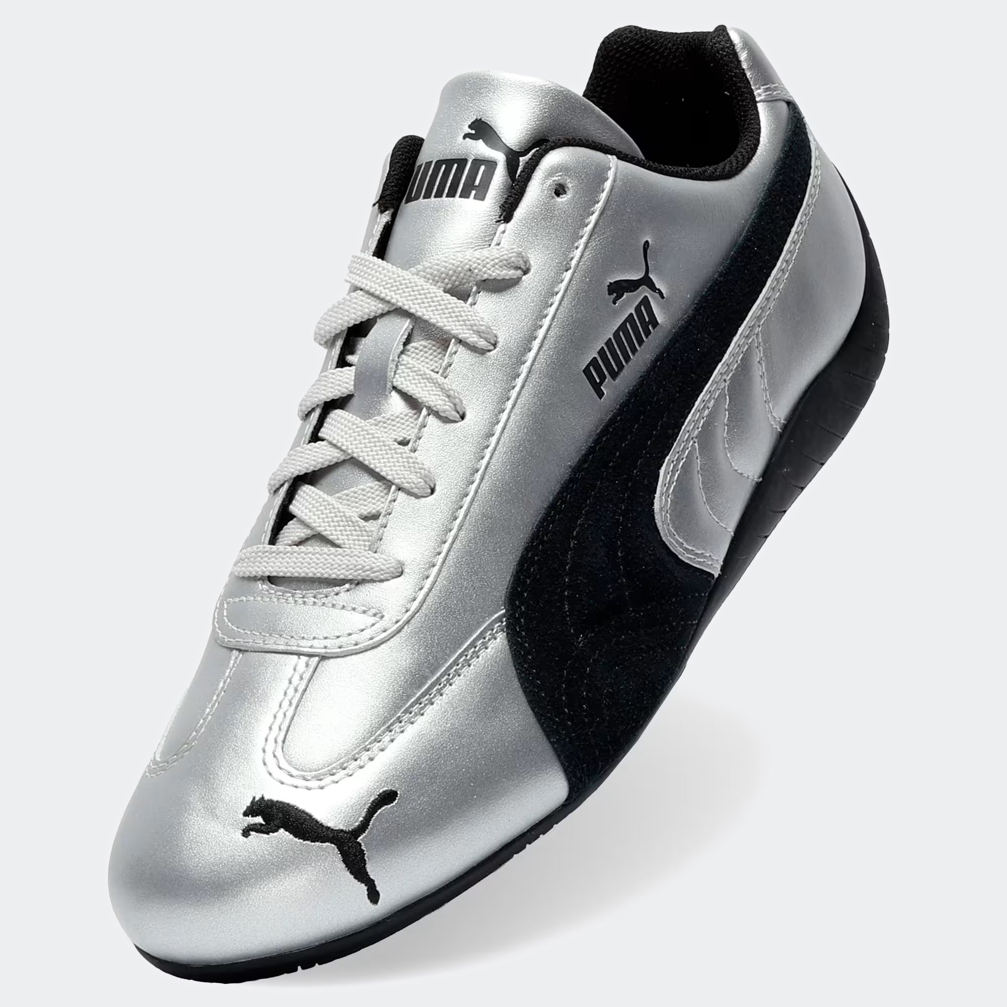 Women's PUMA Speedcat Metallic Shoes Silver