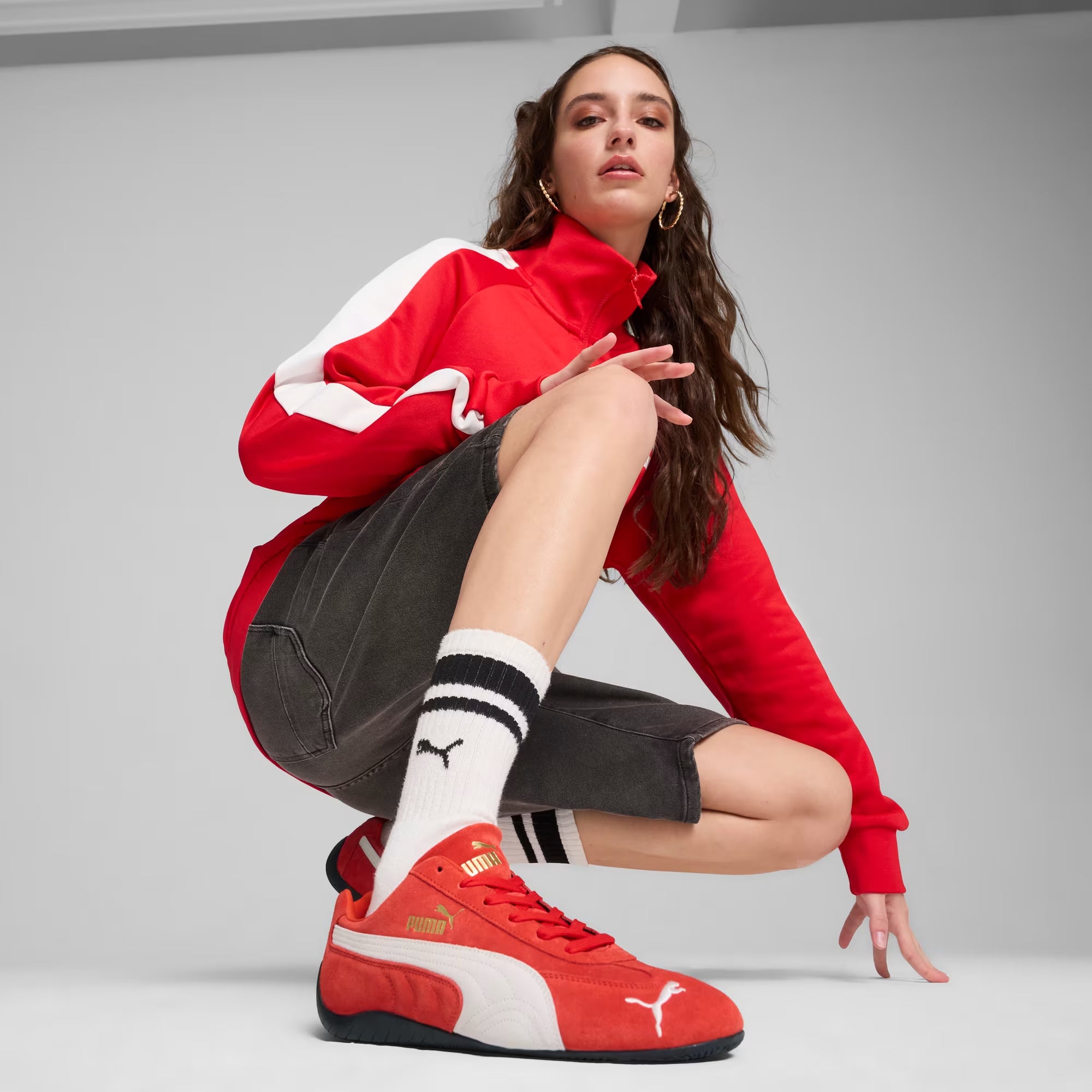 Women's PUMA Speedcat OG Shoes For All Time Red / PUMA White