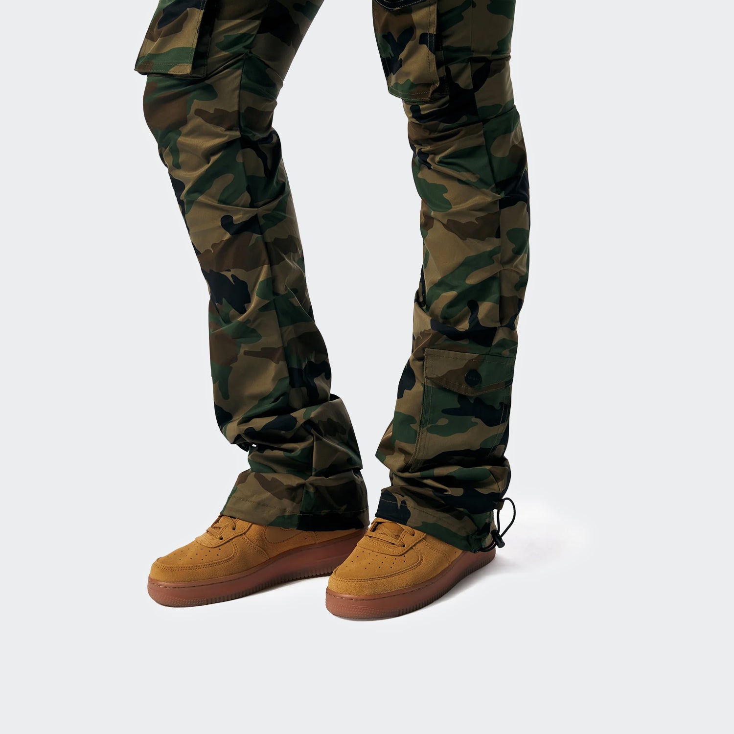 Women's Smoke Rise Red High Rise Stacked Utility Pants Wood Camo