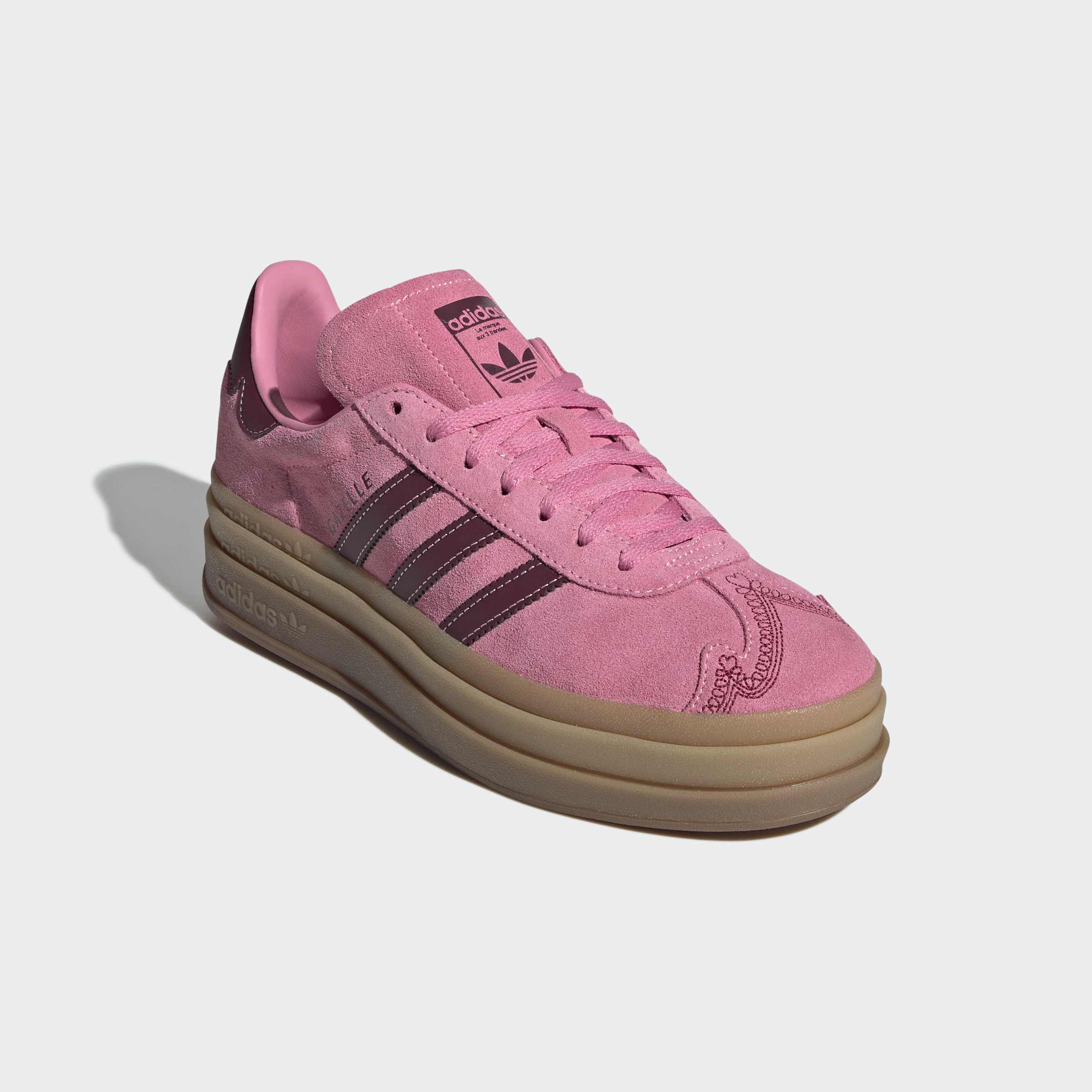 Women's adidas Originals Gazelle Bold Shoes Shadow Red