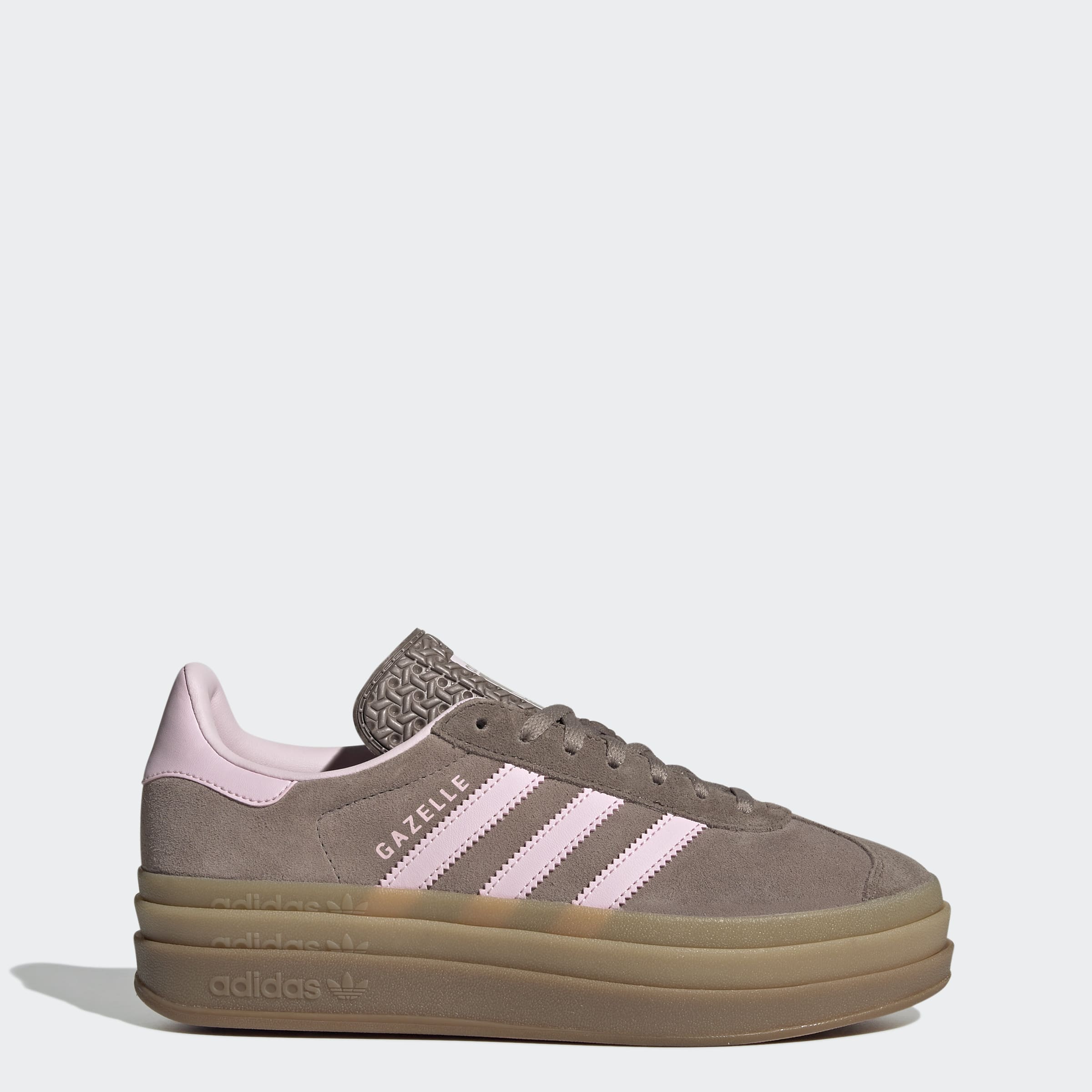 Women's adidas Originals Gazelle Bold Shoes Trace Brown / Clear Pink / Earth Strata