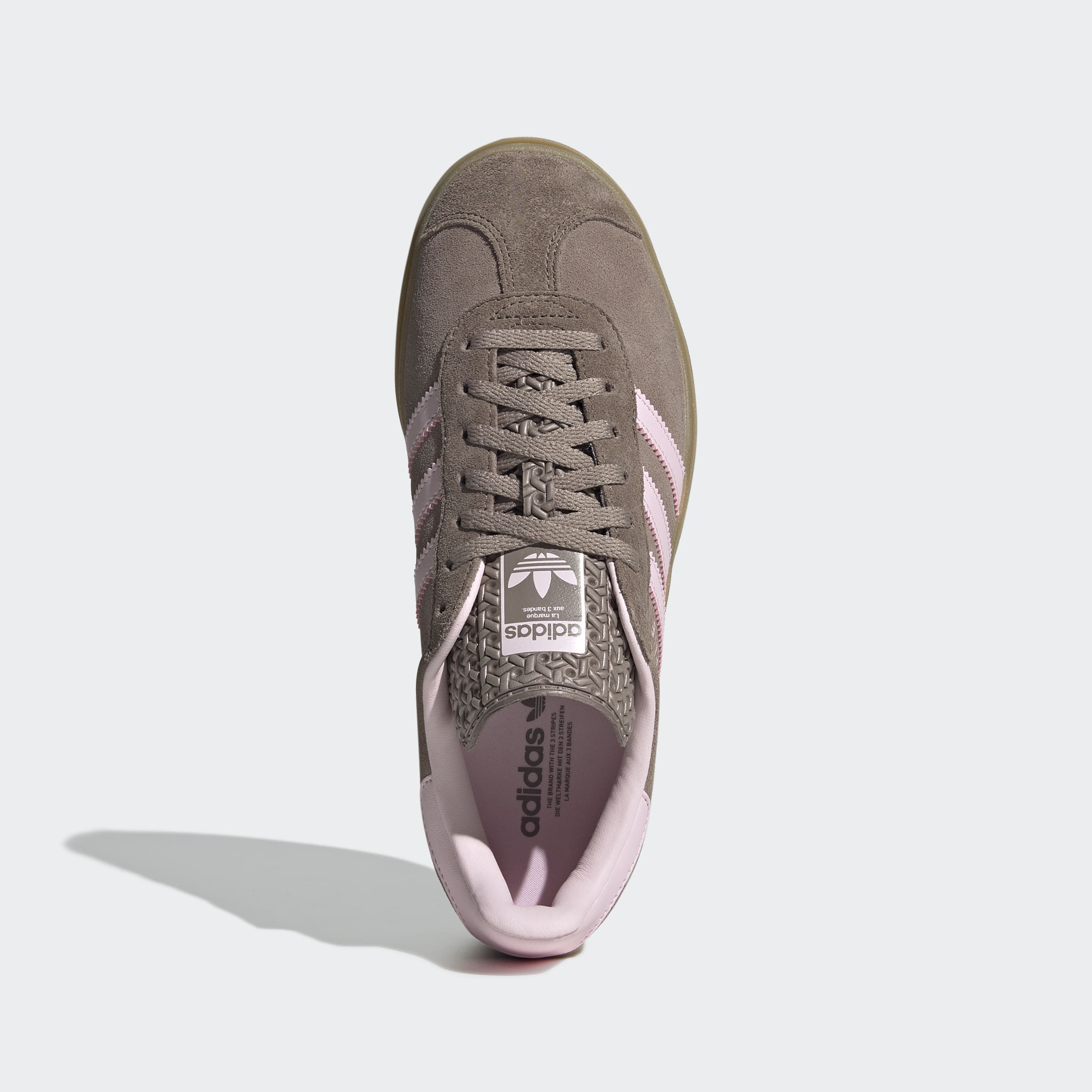 Women's adidas Originals Gazelle Bold Shoes Trace Brown / Clear Pink / Earth Strata