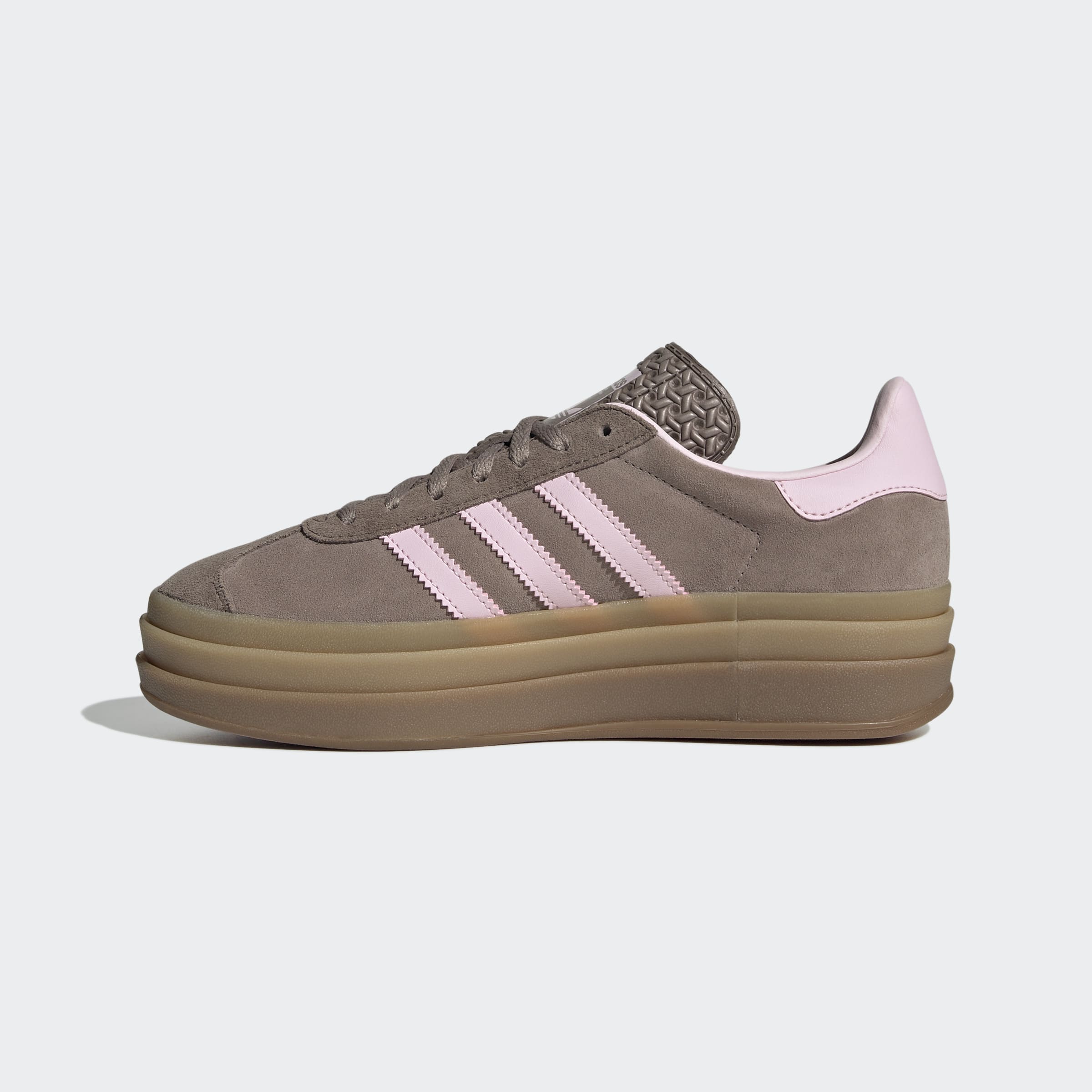Women's adidas Originals Gazelle Bold Shoes Trace Brown / Clear Pink / Earth Strata