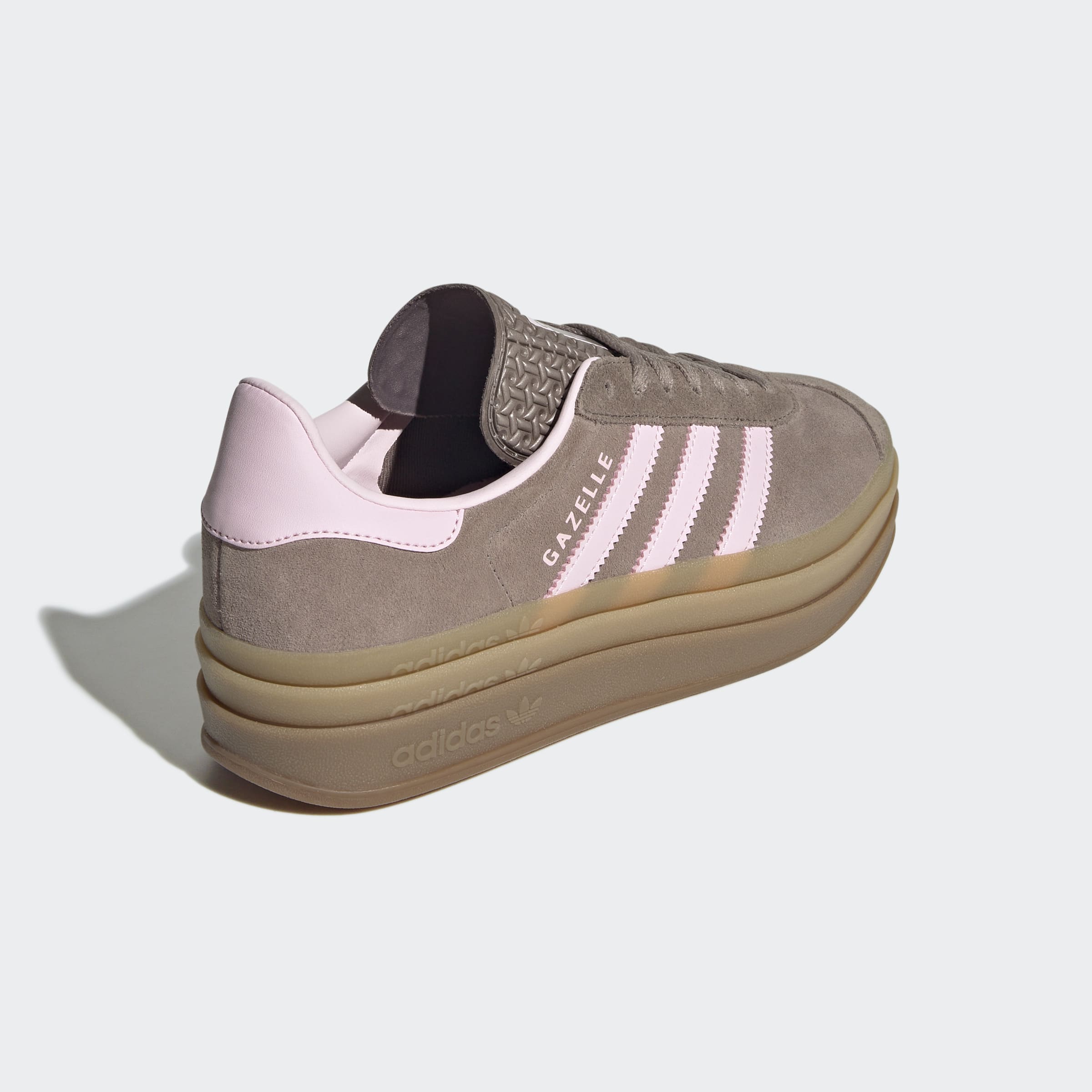 Women's adidas Originals Gazelle Bold Shoes Trace Brown / Clear Pink / Earth Strata