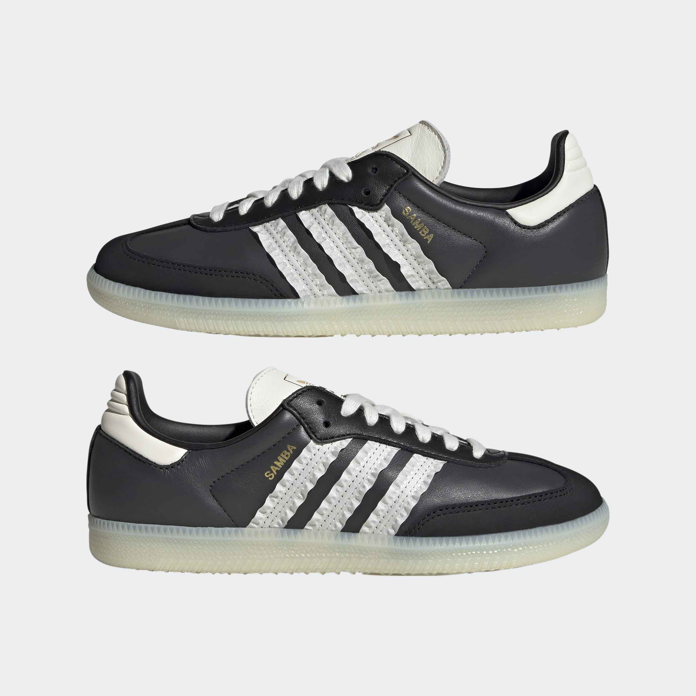 Women's adidas Originals Samba OG Shoes Carbon / Off White / Core Black