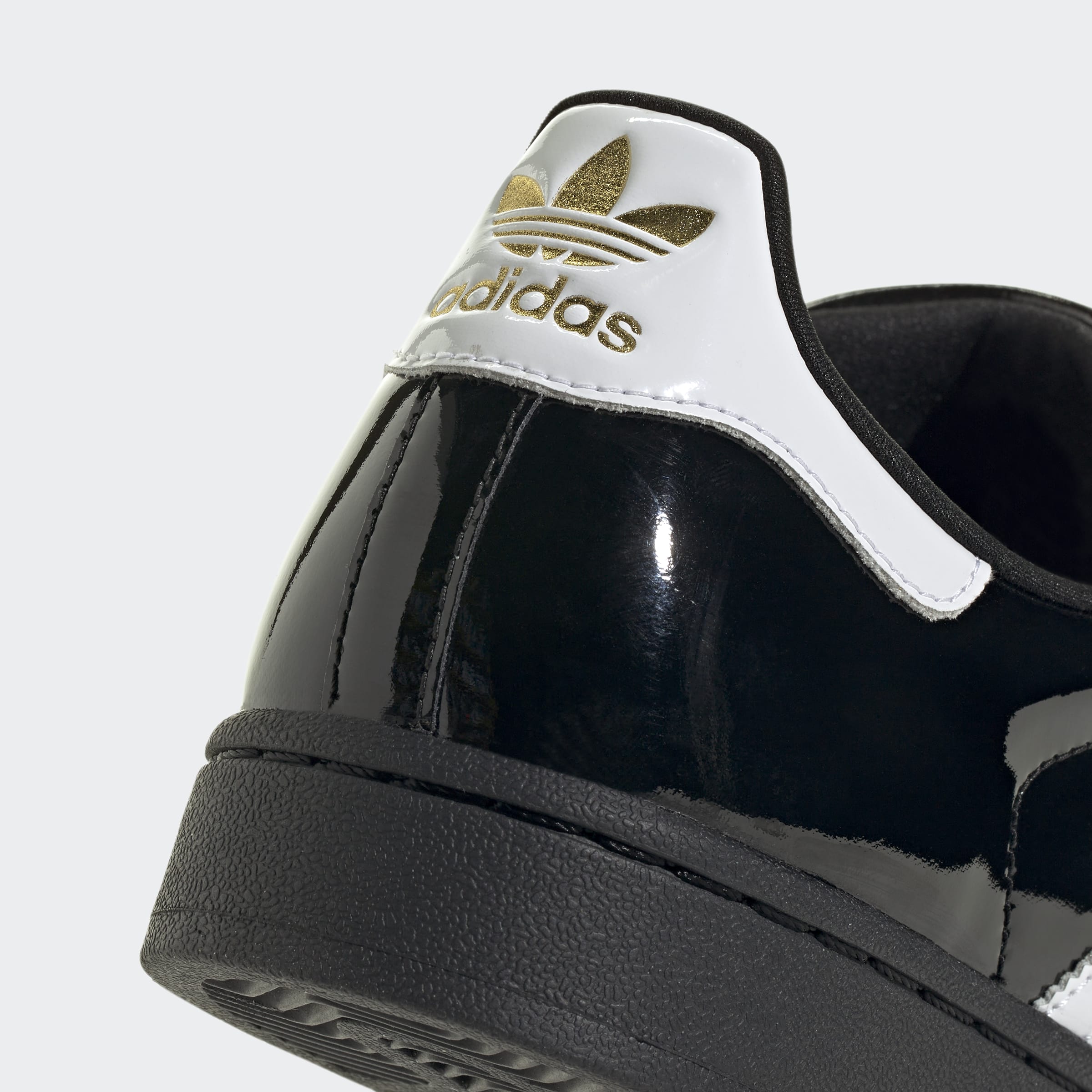 Women's adidas Originals Superstar II Shoes Black Patent Leather