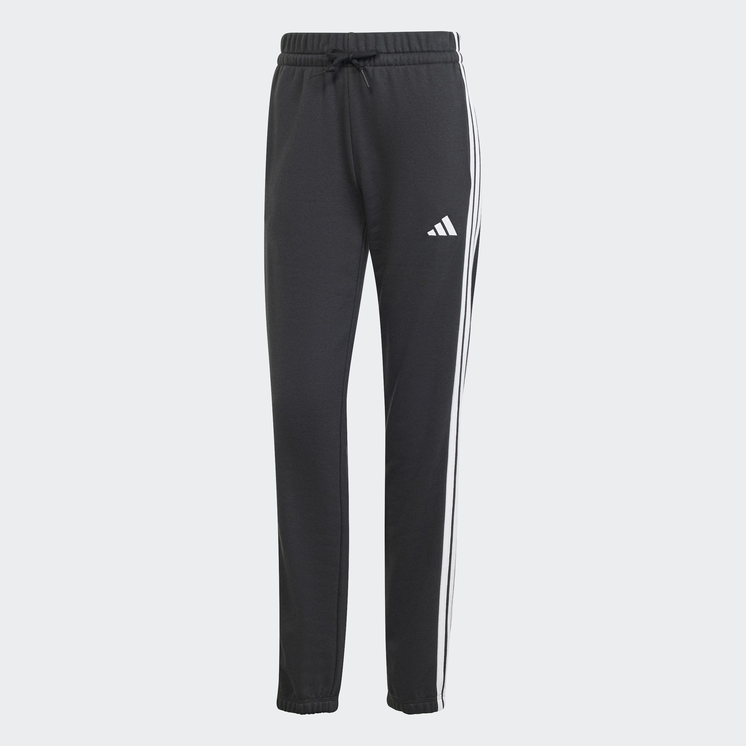 Women's adidas Sportswear Essentials 3-Stripes French Terry Cuffed Pants Black