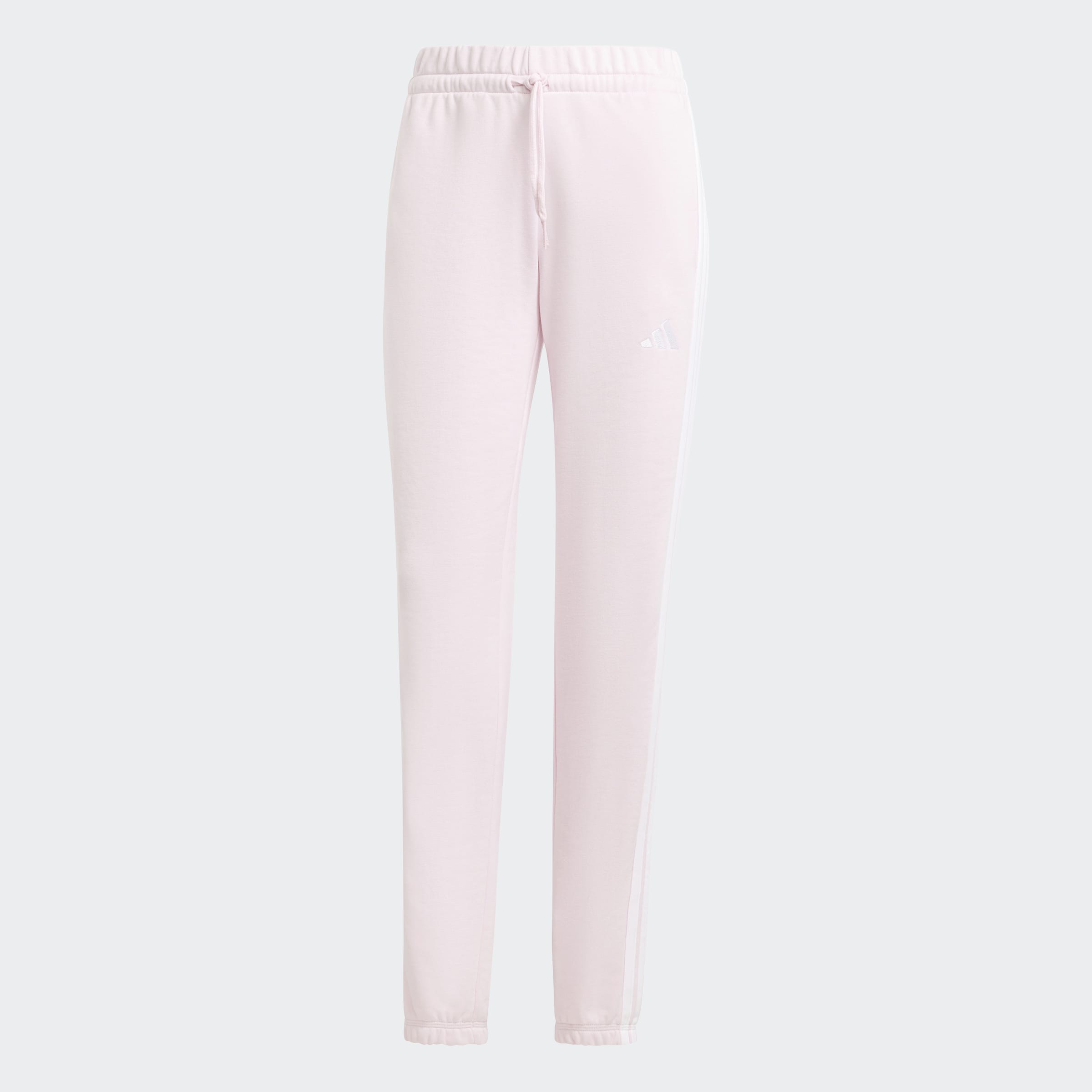 Women's adidas Sportswear Essentials 3-Stripes French Terry Cuffed Pants Clear Pink