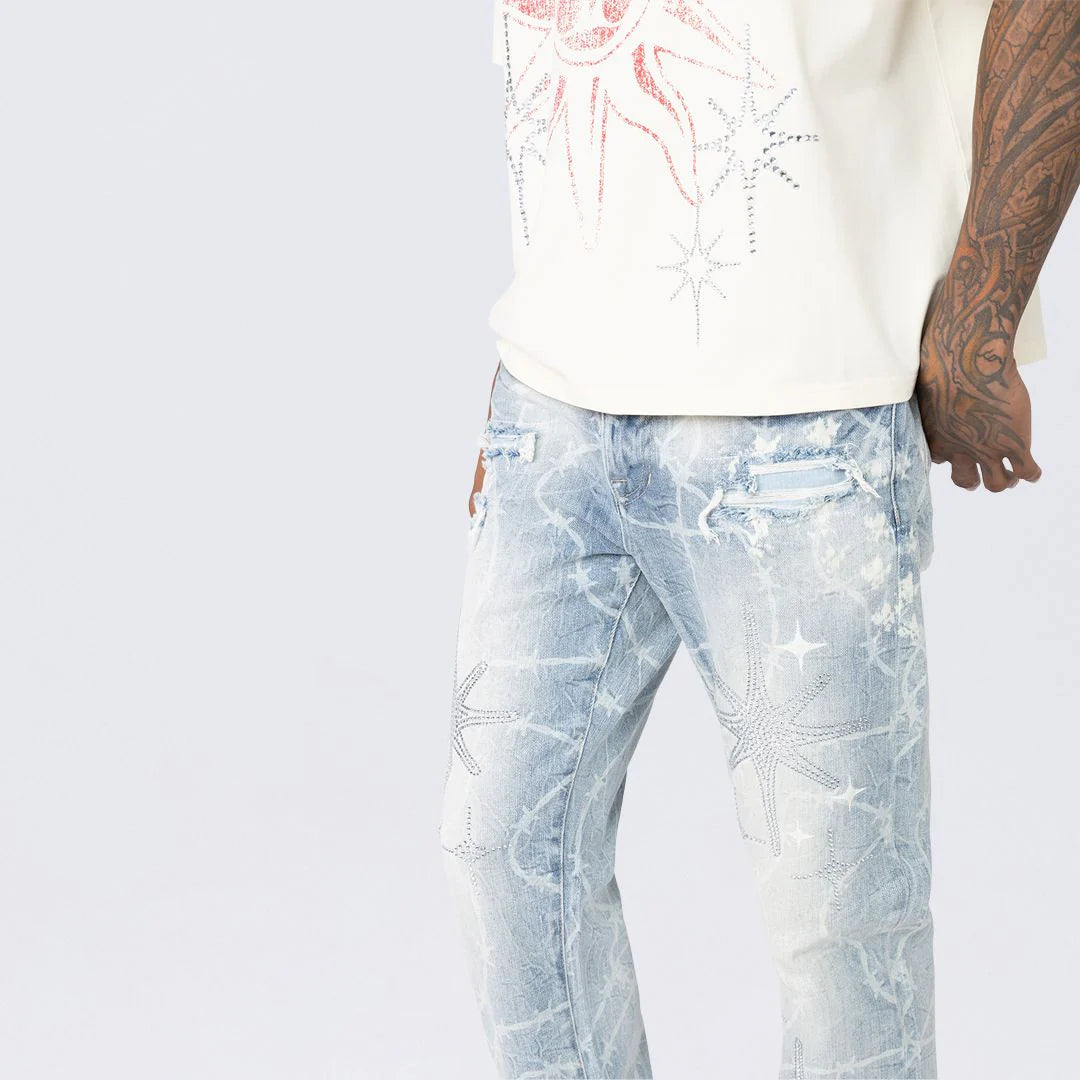 Men's Smoke Rise Long Straight Dystopia Jeans Cobra Blue